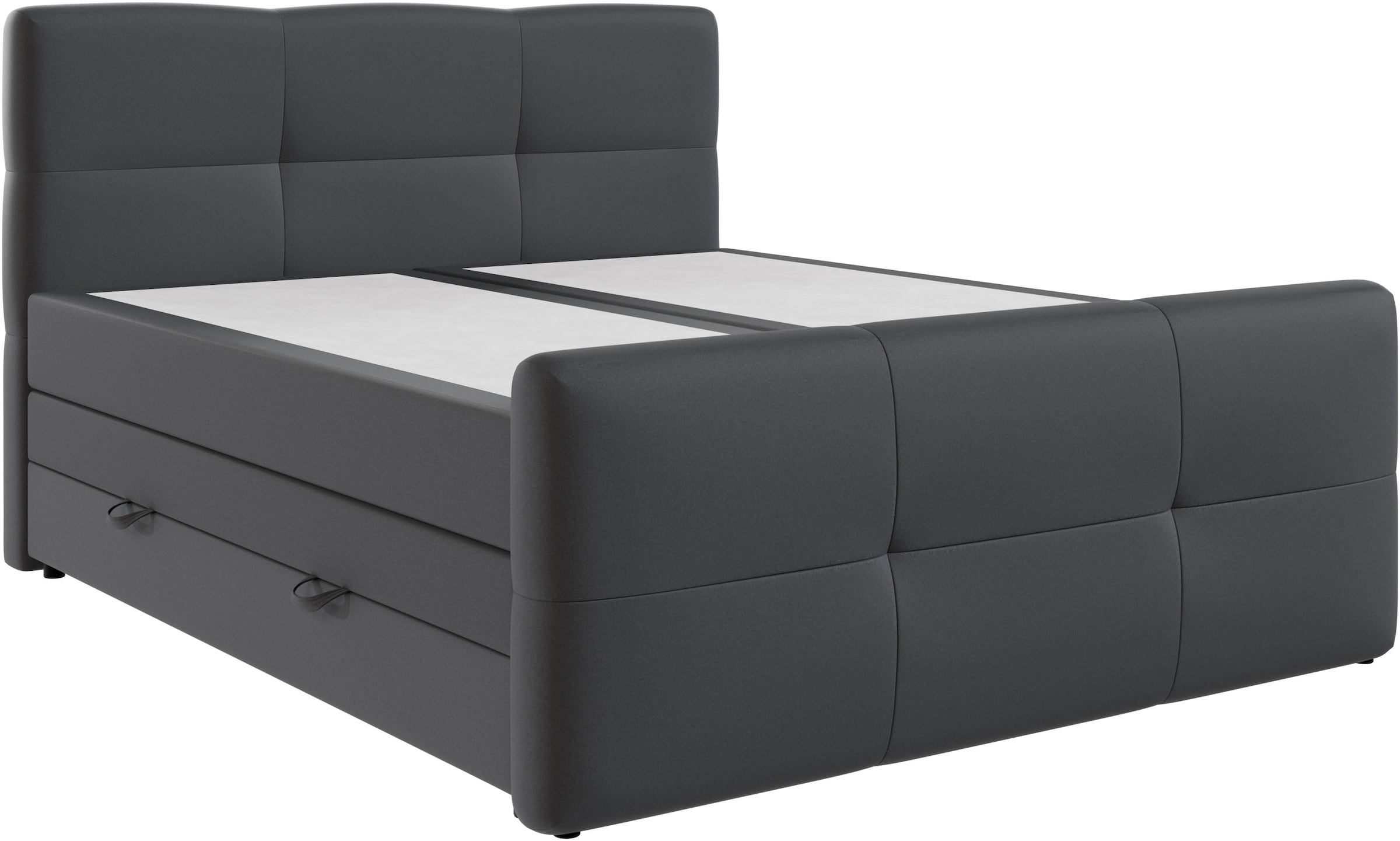 FORTE Boxspringbett »STAR erhältlich in den Breiten 140cm, 160cm & 180cm, inkl. Bettkasten« inkl. Fußteil, erhältlich in verschiedenen Farben