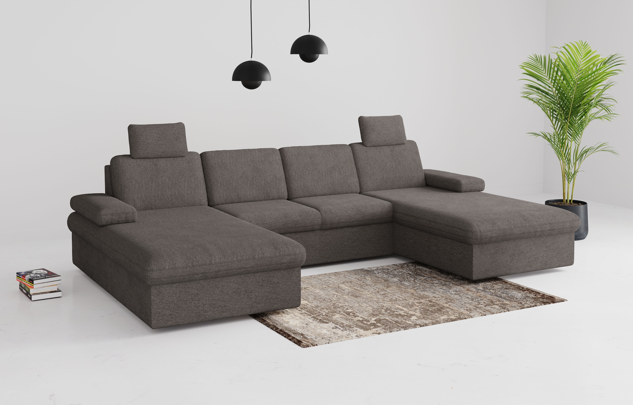 sit&more Wohnlandschaft "Moreno", mit Armteilverstellung,wahlweise mit Bett günstig online kaufen