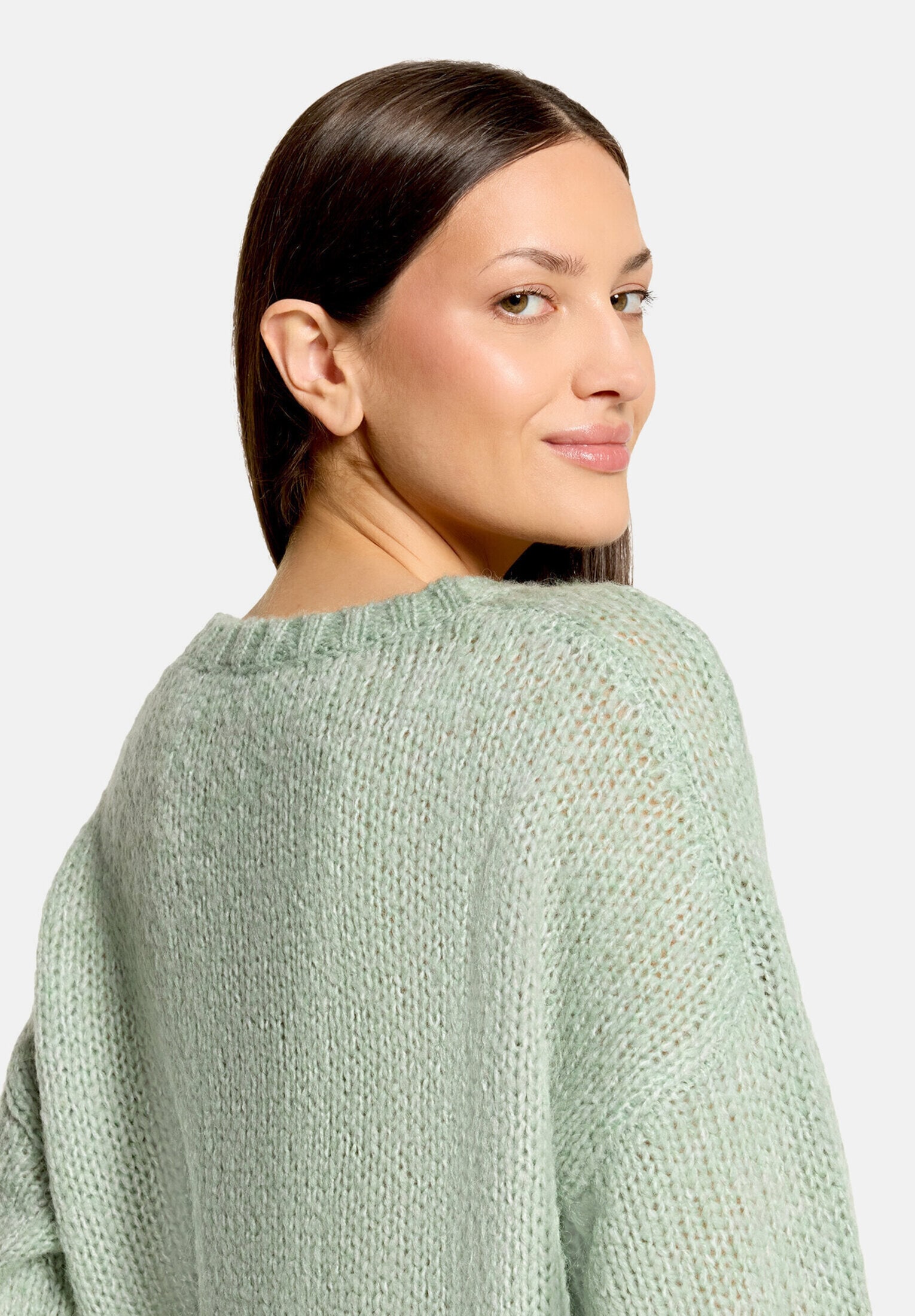 Cartoon Strickpullover »Damen mit Rundhalsausschnitt« 1