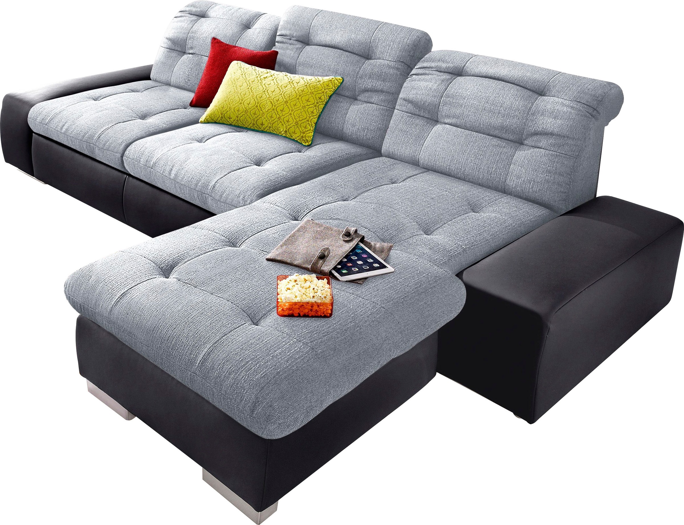 sit&more Ecksofa »Palomino L-Form« wahlweise XL oder XXL und mit Bettfunktion