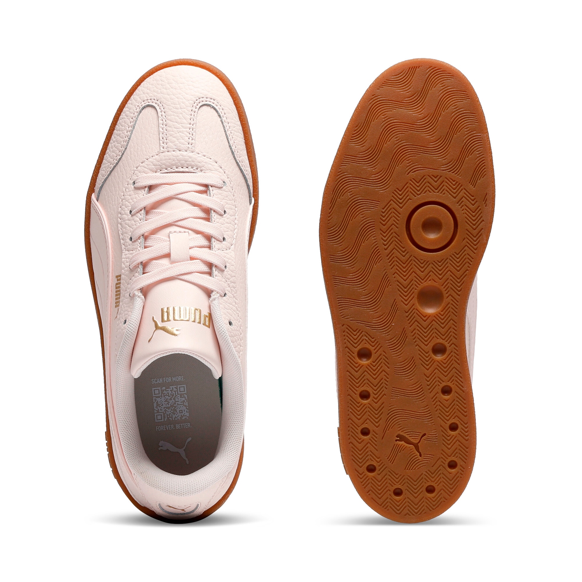 PUMA Sneaker »CLUB AZURA L«  Obermaterial aus Leder, Gummilaufsohle mit leichtem Profil