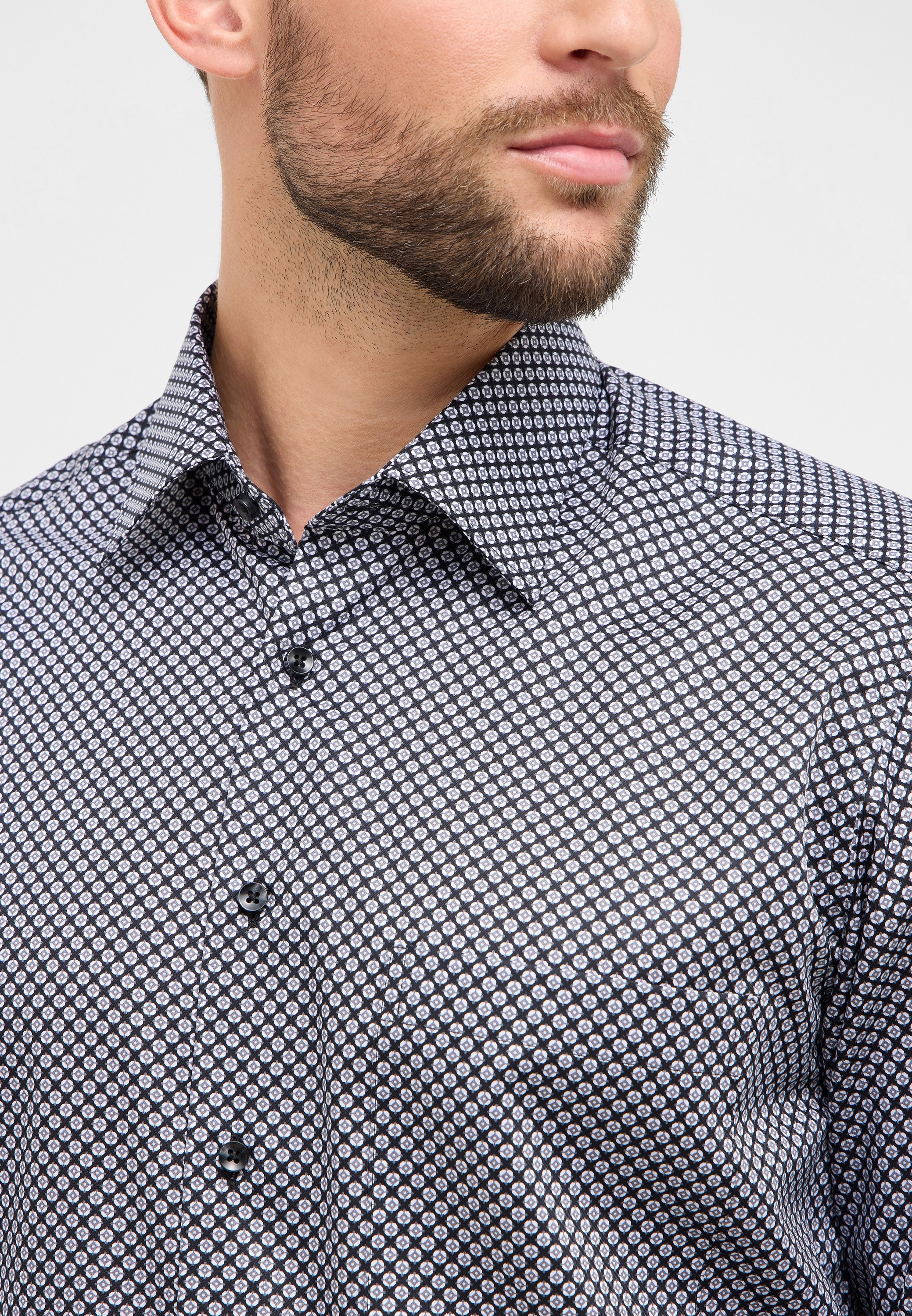 Eterna Langarmhemd »COMFORT FIT« NON IRON (bügelfrei)