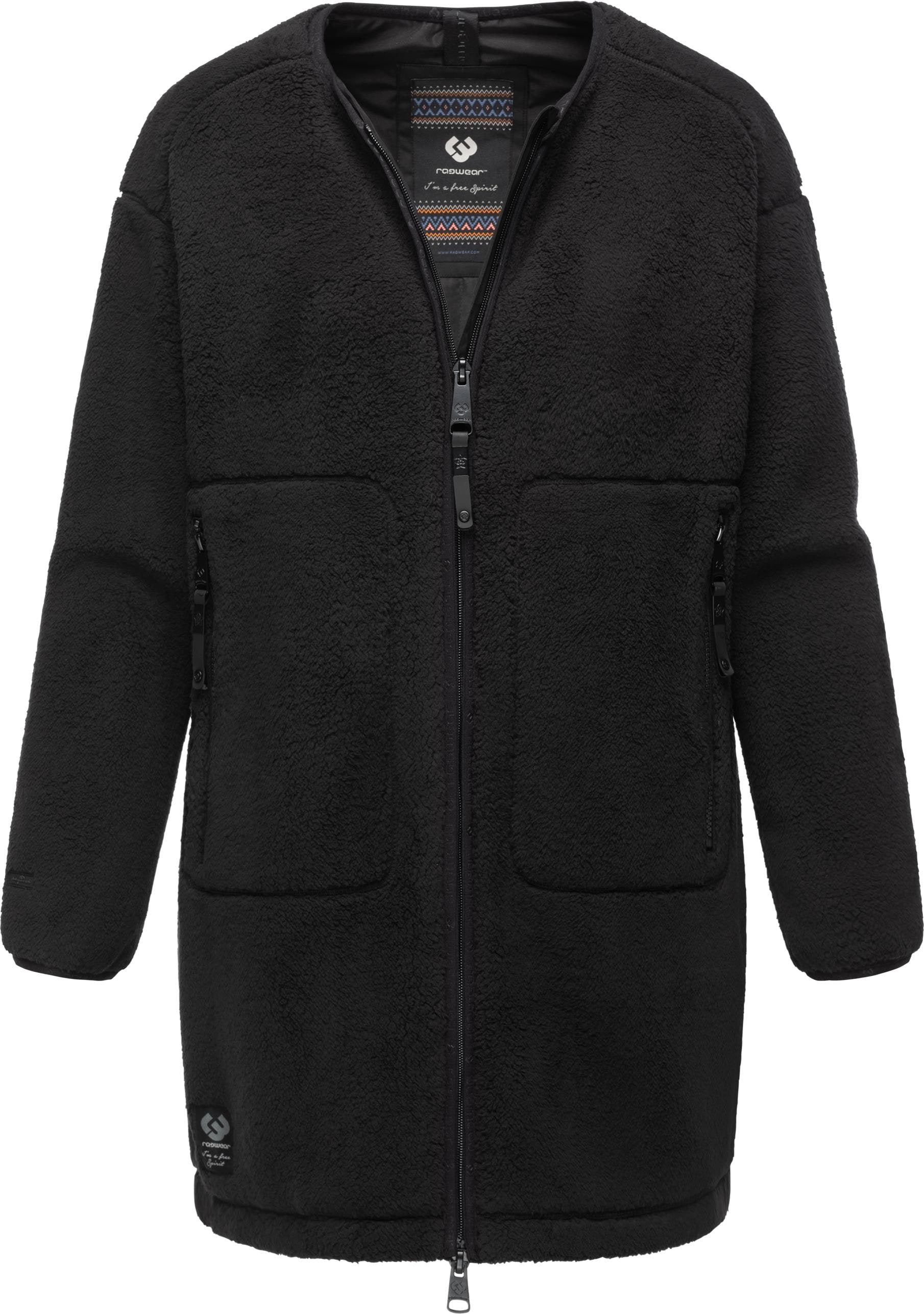 Plüschjacke »Fouzy«, ohne Kapuze, flauschige Übergangsjacke aus kuschligem Teddyfleece