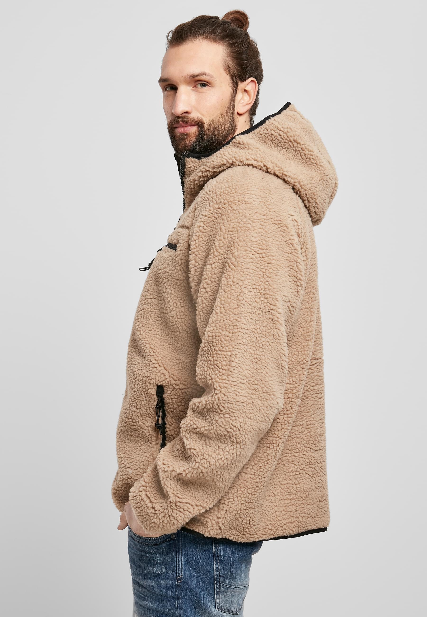 Brandit Anorak »Brandit Herren Teddyfleece Worker Jacket«, (1 St.), mit Kapuze