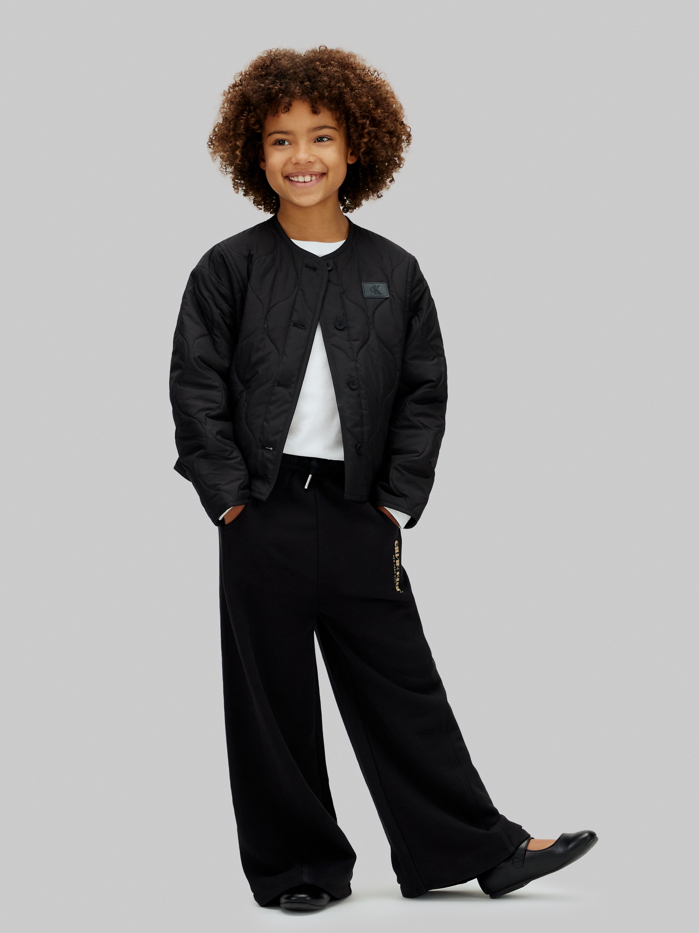 Calvin Klein Jeans Sweathose  Glitzer-Logodruck, Regular Fit, für Kinder bis 16 Jahre