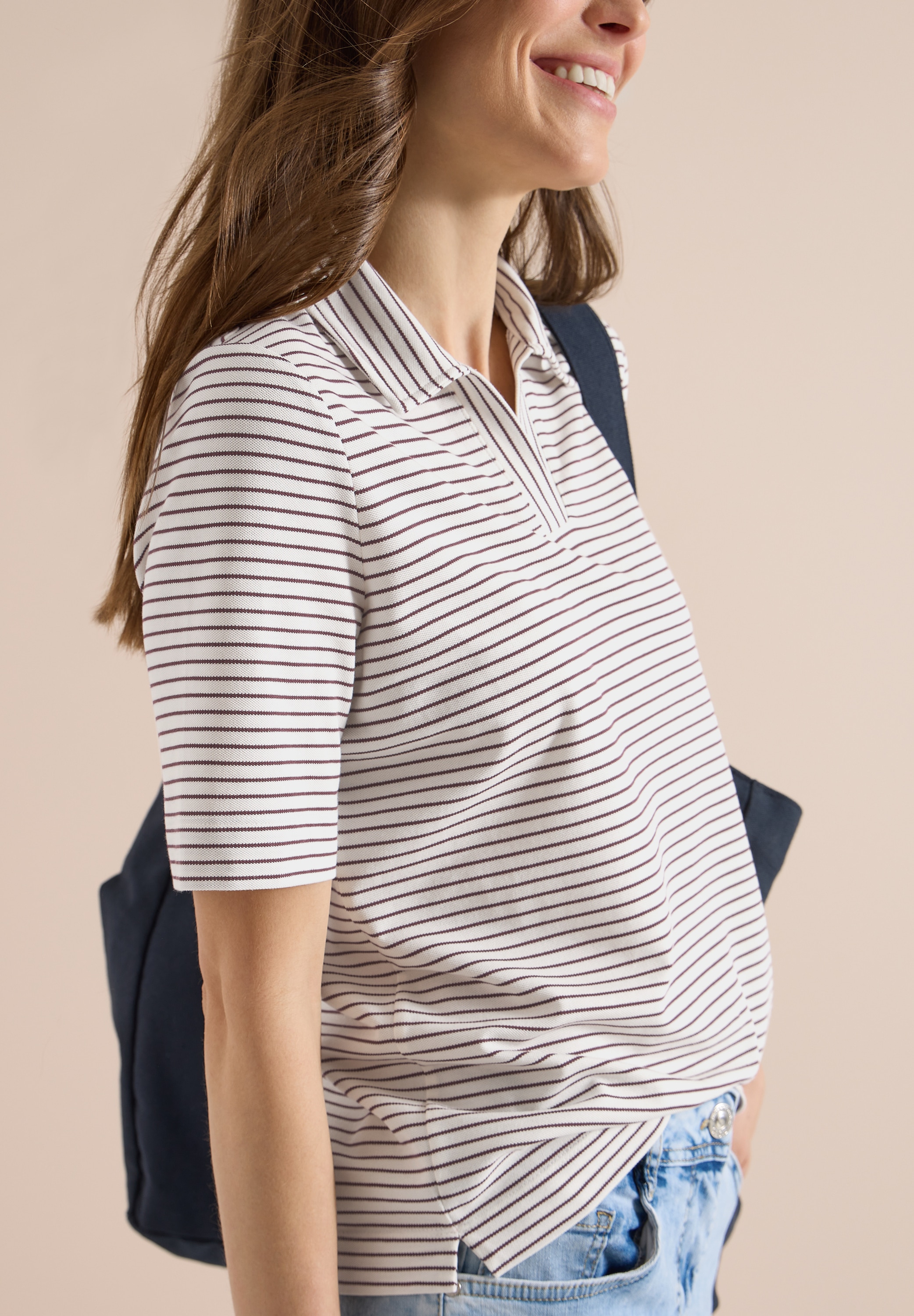 Cecil Poloshirt mit Piqué-Struktur günstig online kaufen