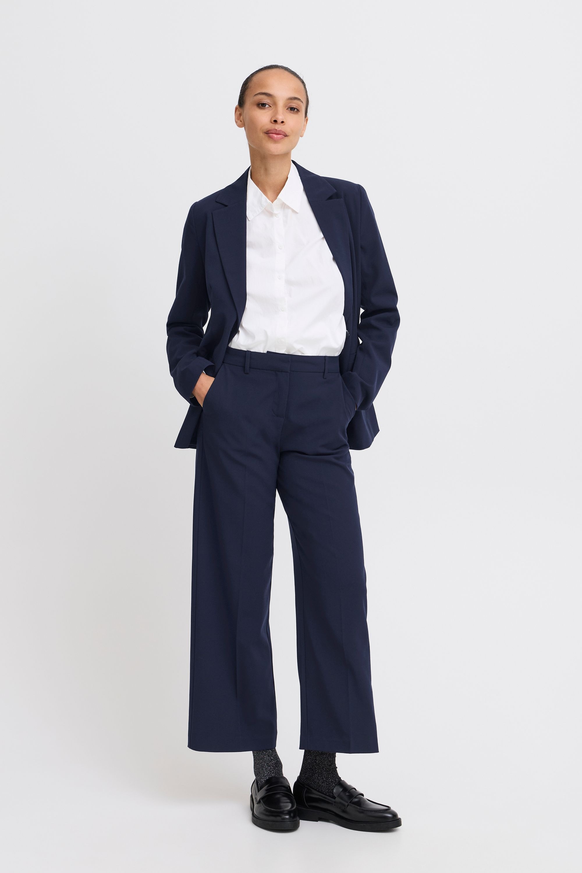 b.young Stoffhose »Stoffhose BYDANTA WIDE LEG PANTS 2 CROPPED«