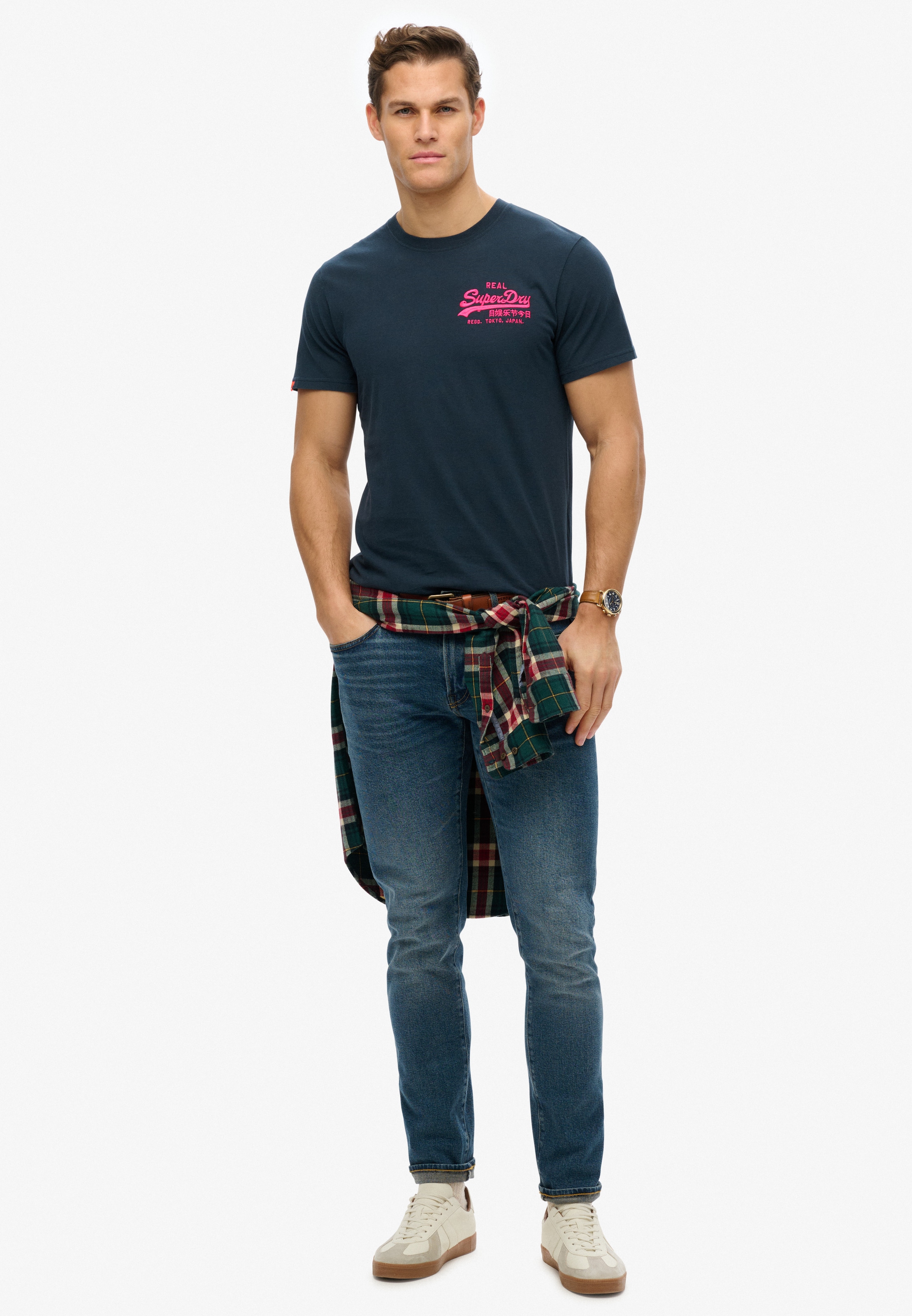 Superdry Rundhalsshirt »VL EMBROIDERED RELAXED TEE«