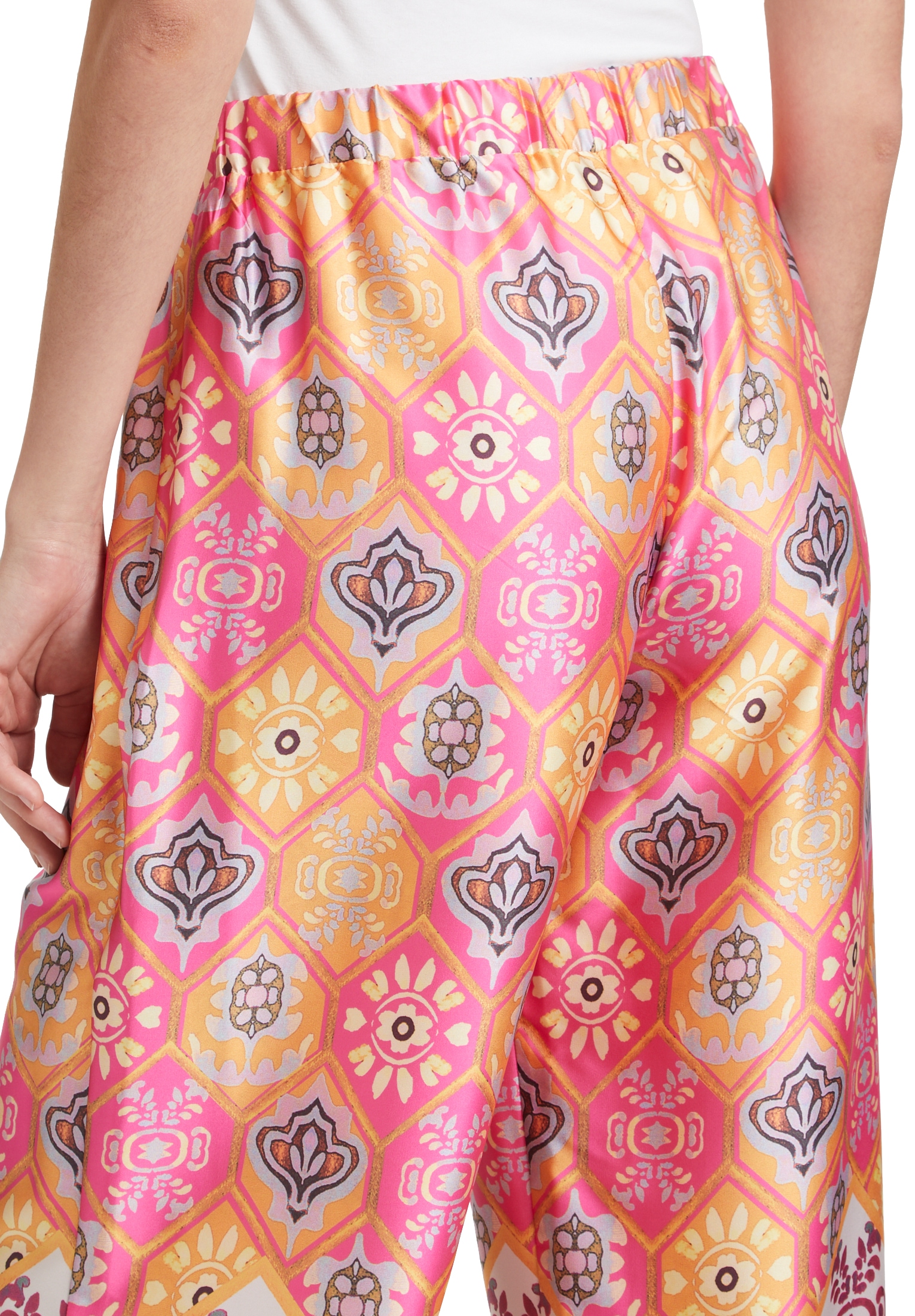 Cartoon Palazzohose »Cartoon Palazzo-Hose mit weitem Bein«, Material