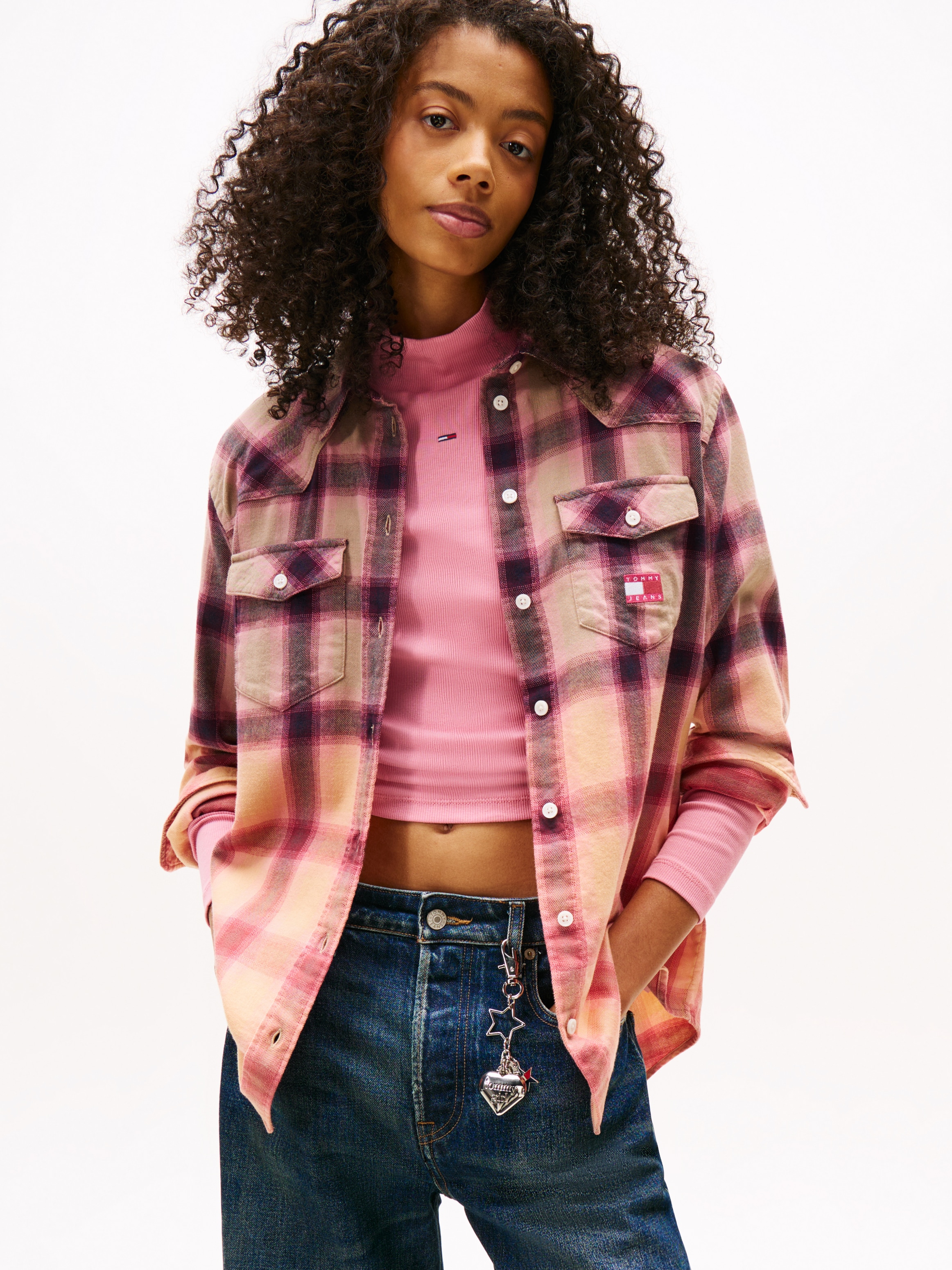 Tommy Jeans Flanellbluse "TJW RLX FLANNEL SHIRT" aus weicher Flanell Qualit günstig online kaufen