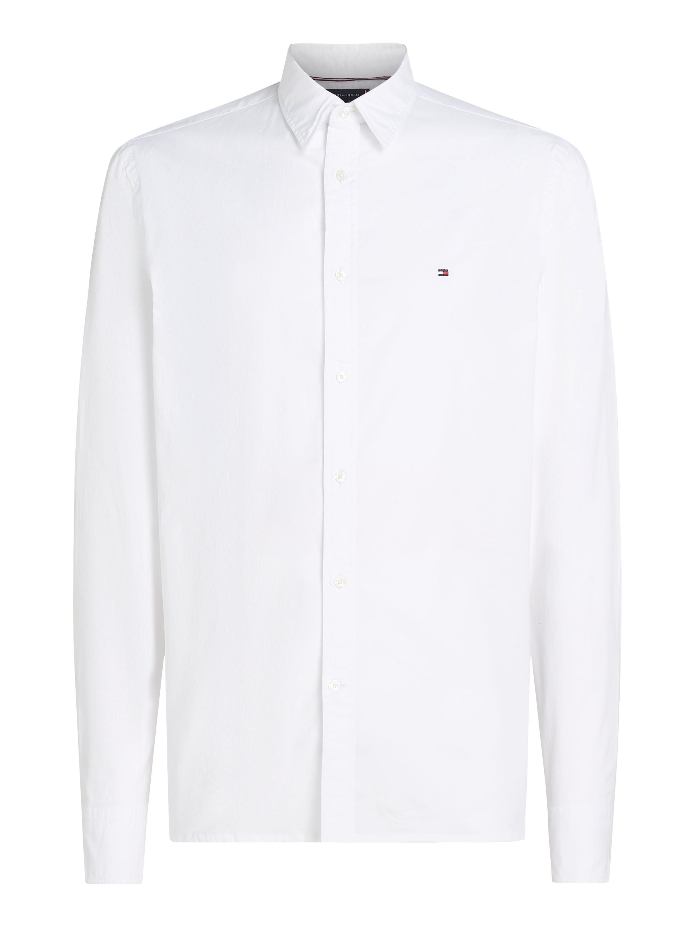 Tommy Hilfiger Businesshemd »FLEX POPLIN KENT COLLAR SF SHIRT«, mit Logostickerei