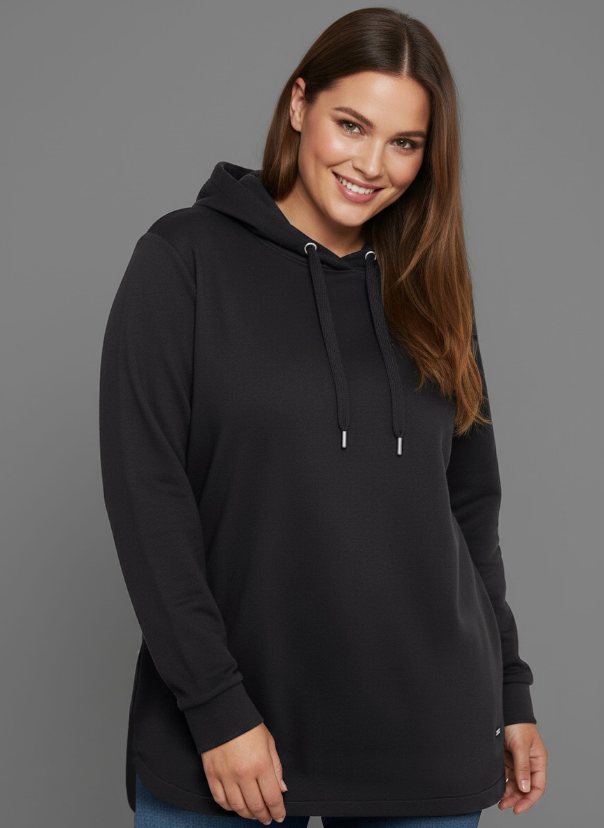 Laura Scott CURVE Kapuzensweatshirt "Große Größen", im Oversized Look aus weicher Baumwolle