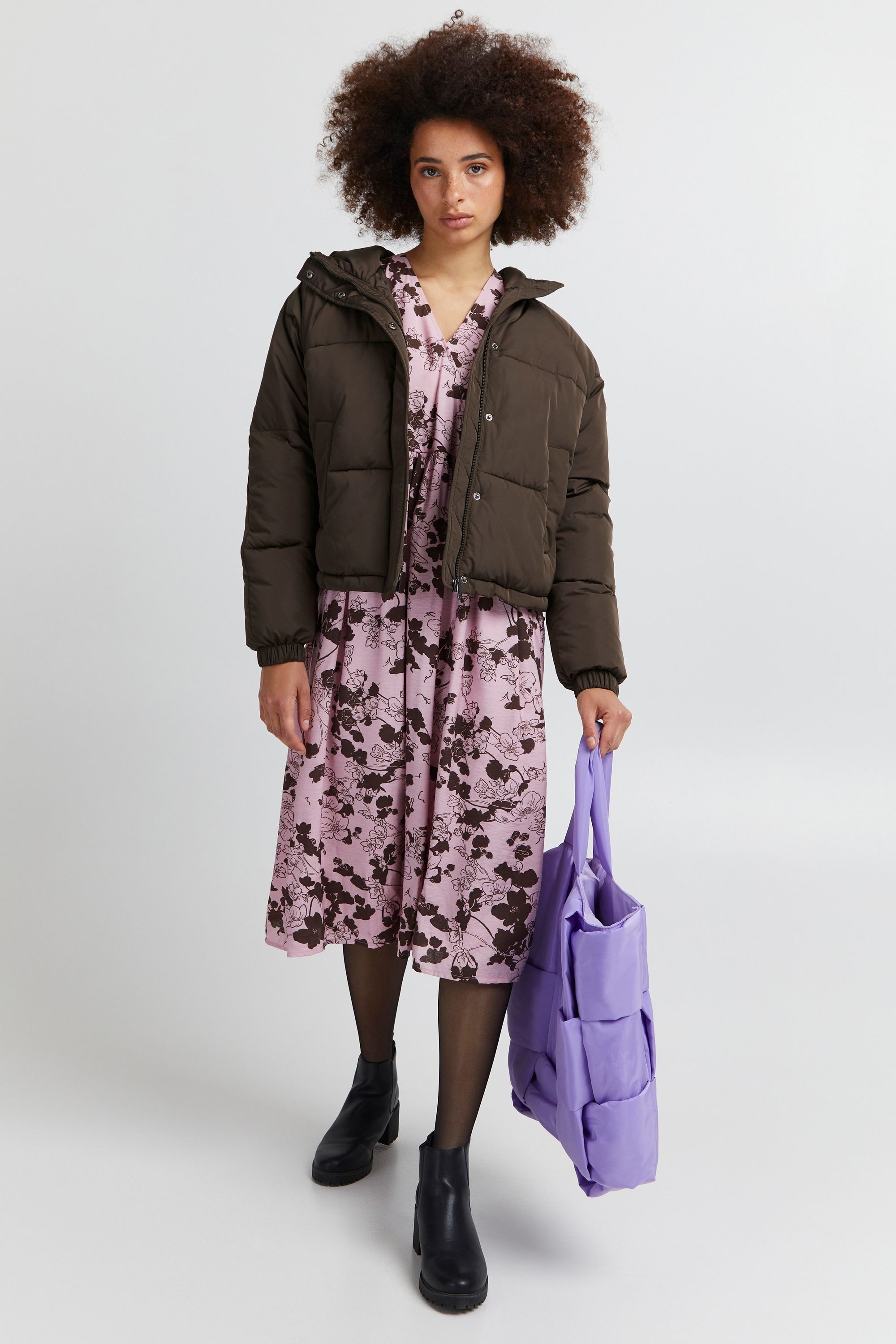 Ichi Steppjacke »Steppjacke IHHorizon«, mit Kapuze