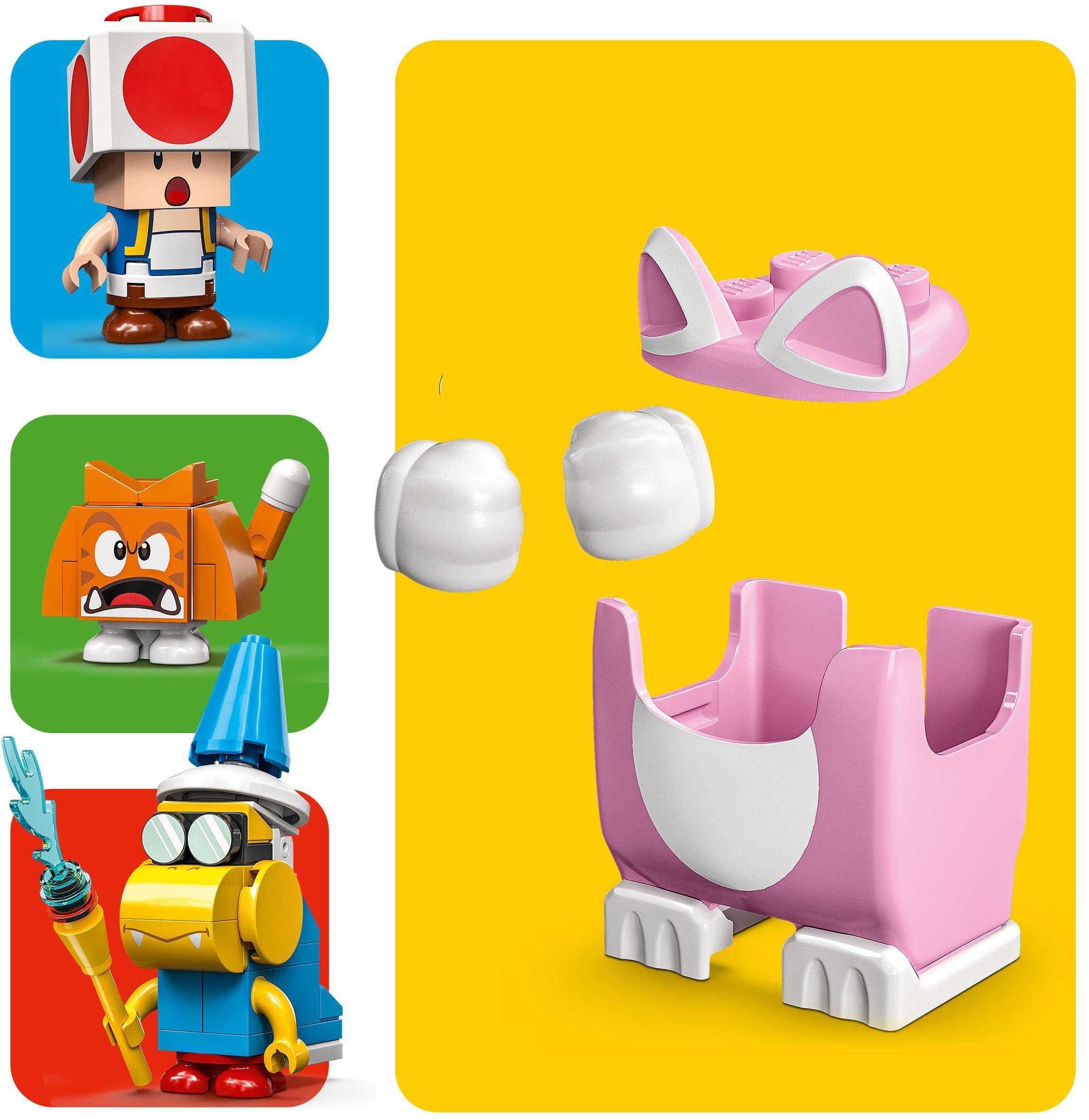 LEGO® Konstruktionsspielsteine »Katzen-Peach-Anzug und Eisturm – Erweiterungsset (71407)«, (494 St.), LEGO® Super Mario