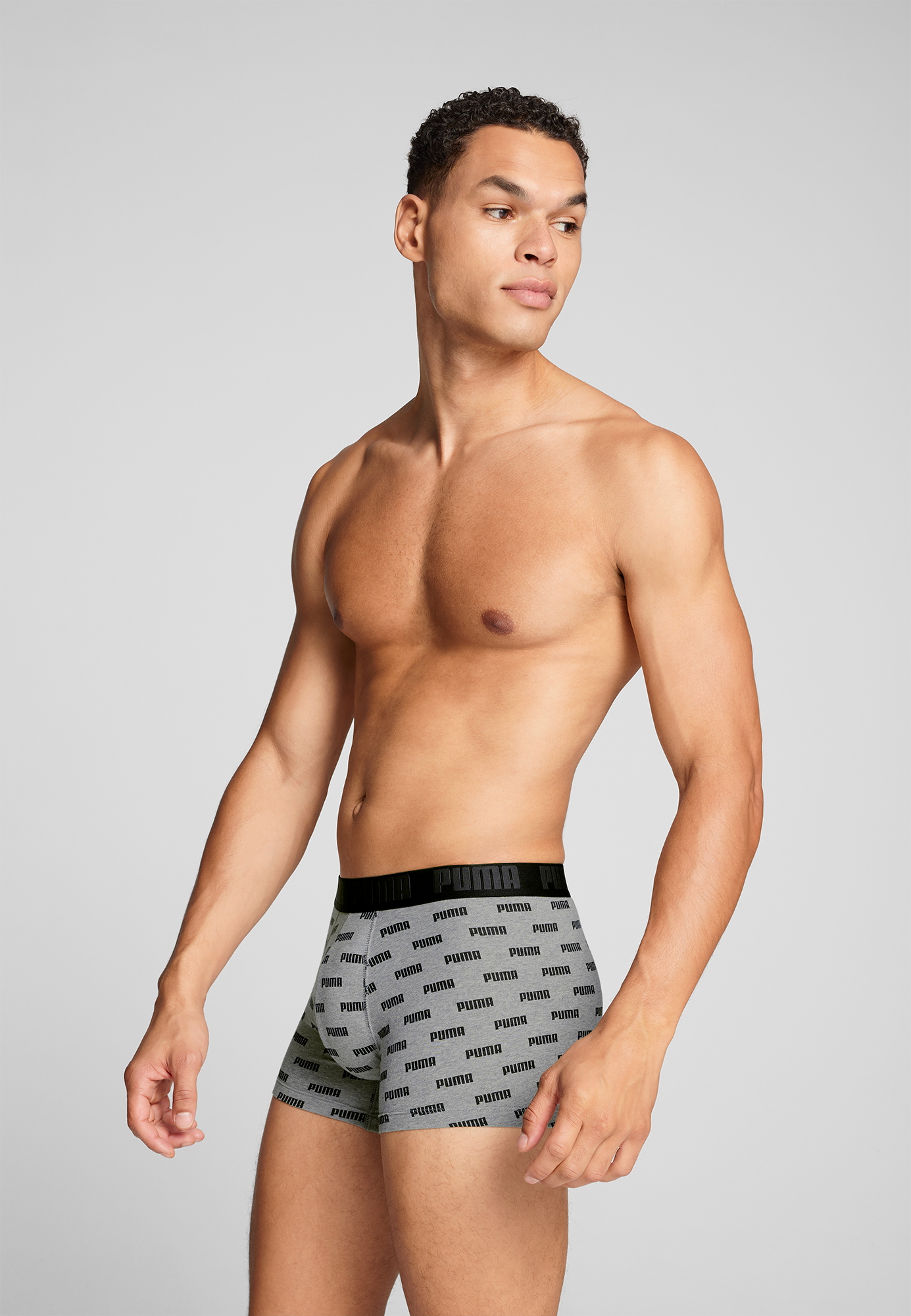 PUMA Boxer, (Packung, 2er-Pack), mit Allover Puma Druck