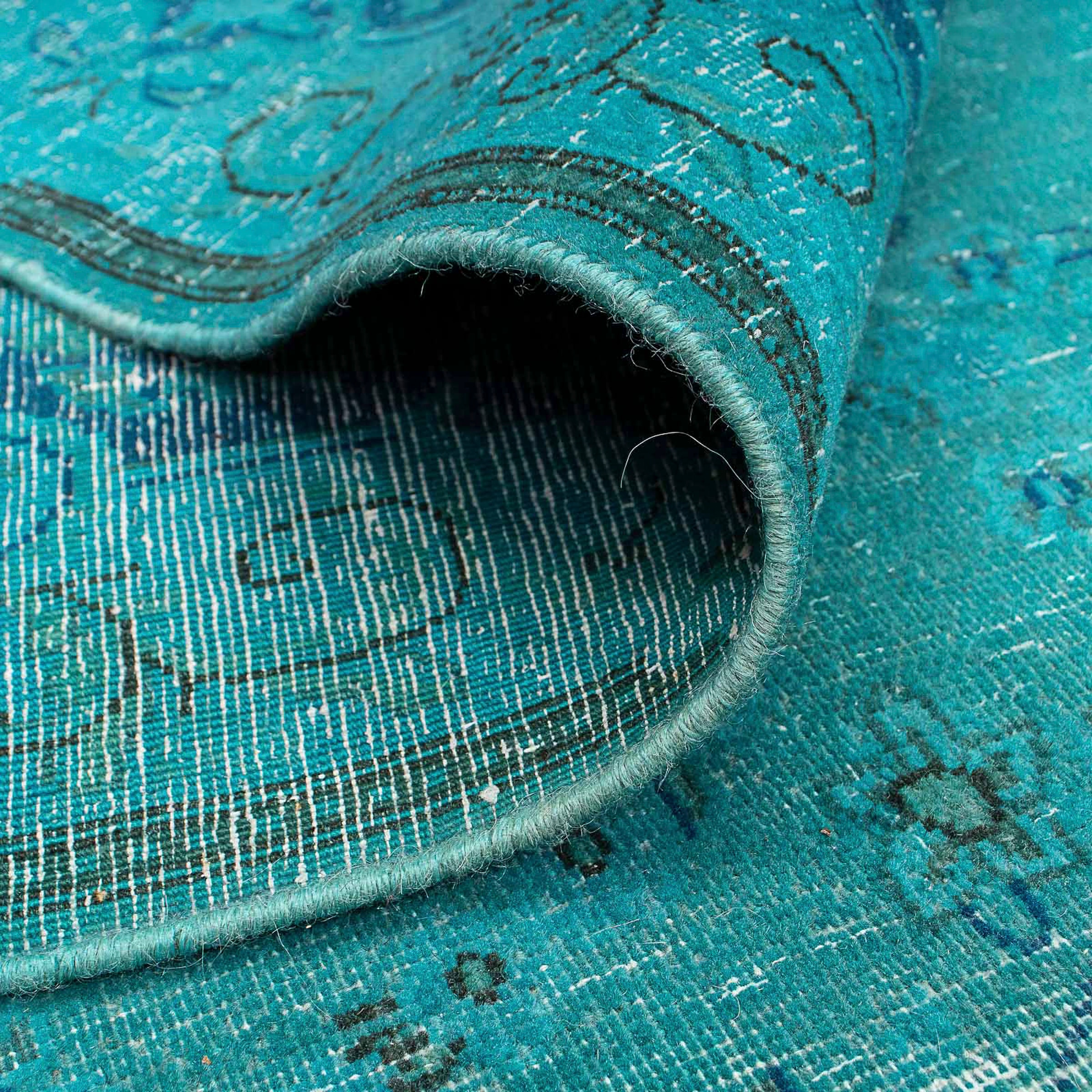morgenland Teppich »Vintage - 378 x 295 cm - dunkelblau«, rechteckig,  Wohnzimmer, Handgeknüpft, Einzelstück mit Zertifikat online bestellen