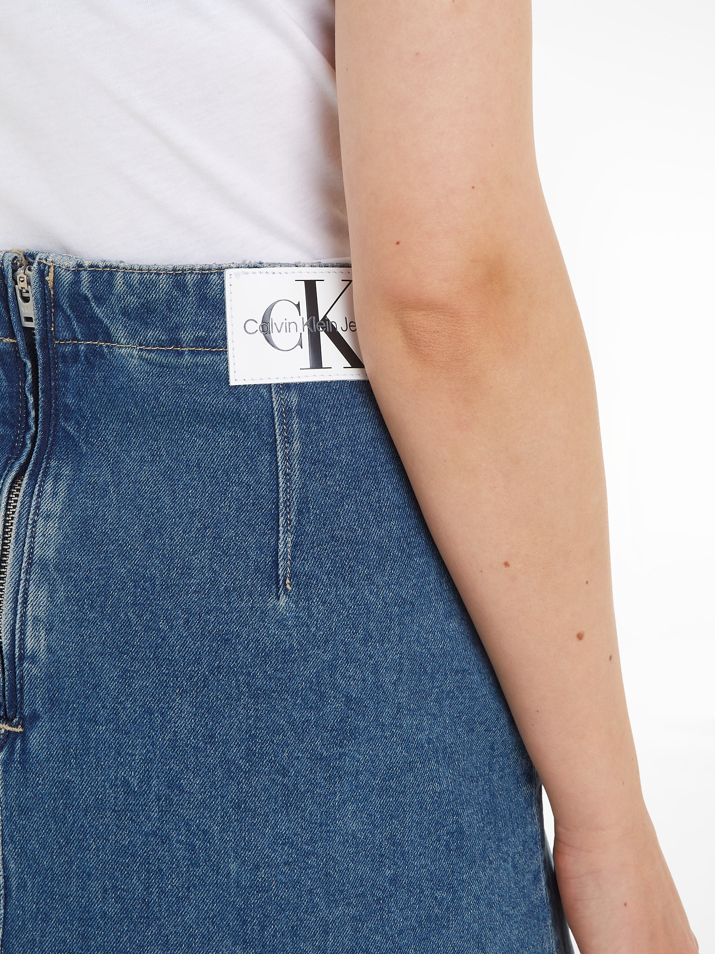 Calvin Klein Jeans DENIM für kaufen SKIRT« Jeansrock | BAUR »DARTED