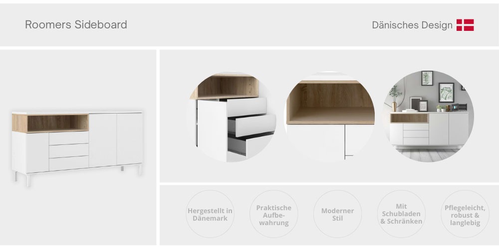 INOSIGN Sideboard "Roommers, Anrichte, Kommode, Stauraum, modern, praktisch günstig online kaufen