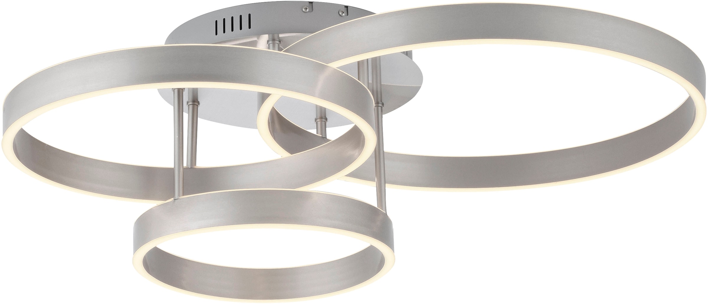 JUST LIGHT Deckenleuchte »LILLUTI«, 2 flammig, Leuchtmittel LED-Board | LED fest integriert, LED, Fernbedienung, Funk inkl., separat steuerbar über FB