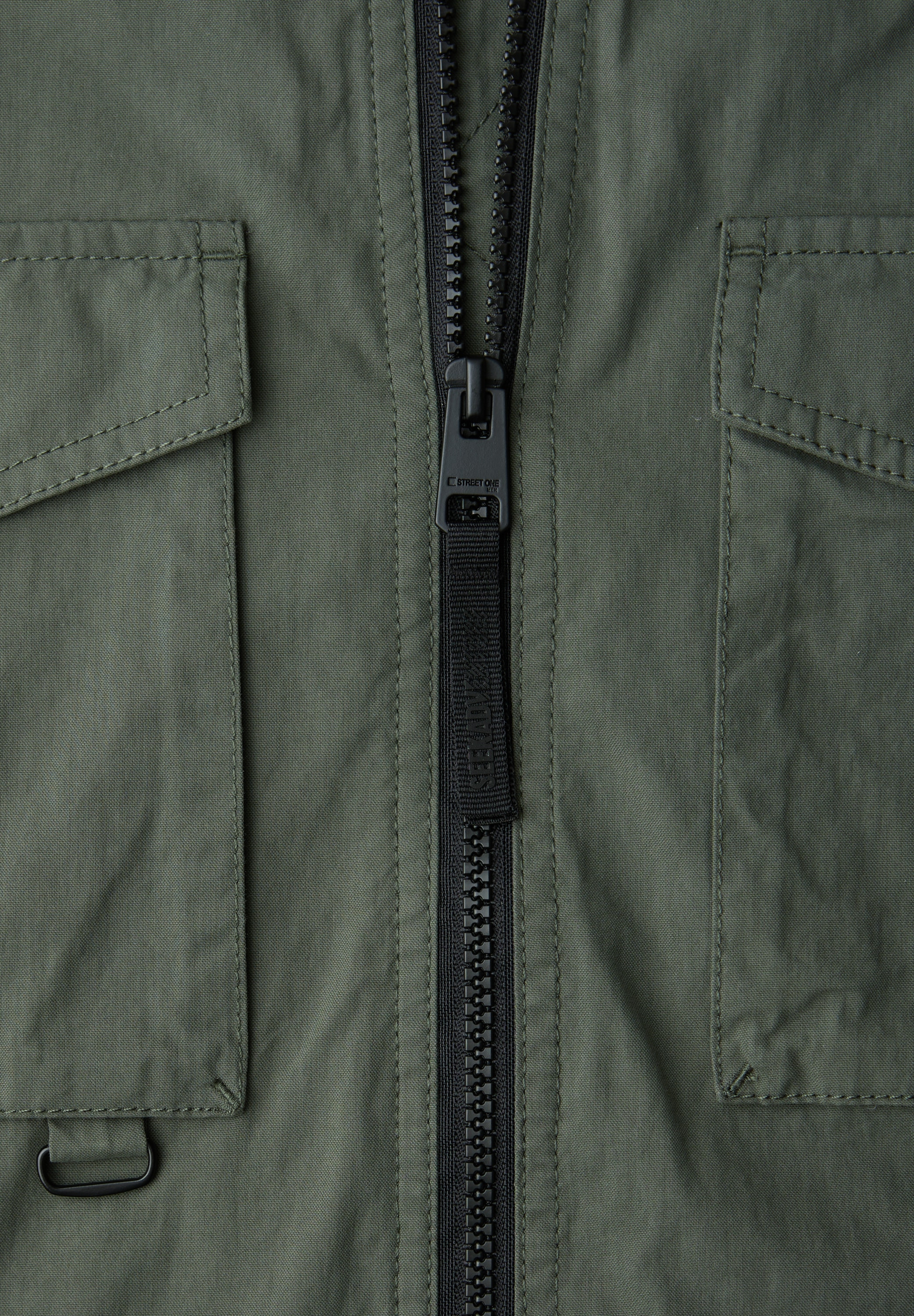 STREET ONE MEN Outdoorjacke ohne Kapuze mit Stehkragen