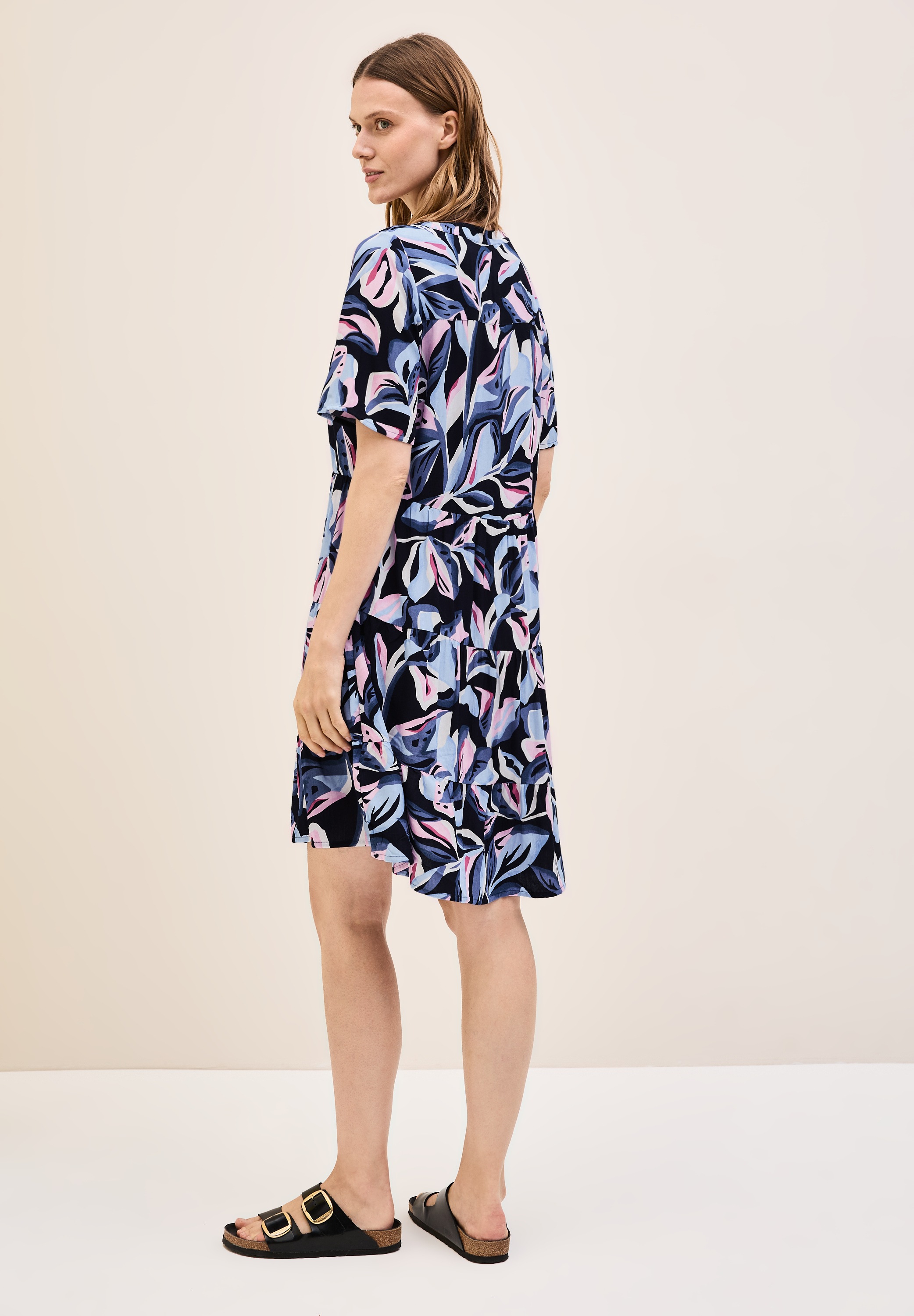 Cecil Sommerkleid Ohne Taschen mit allover Blumenprint günstig online kaufen