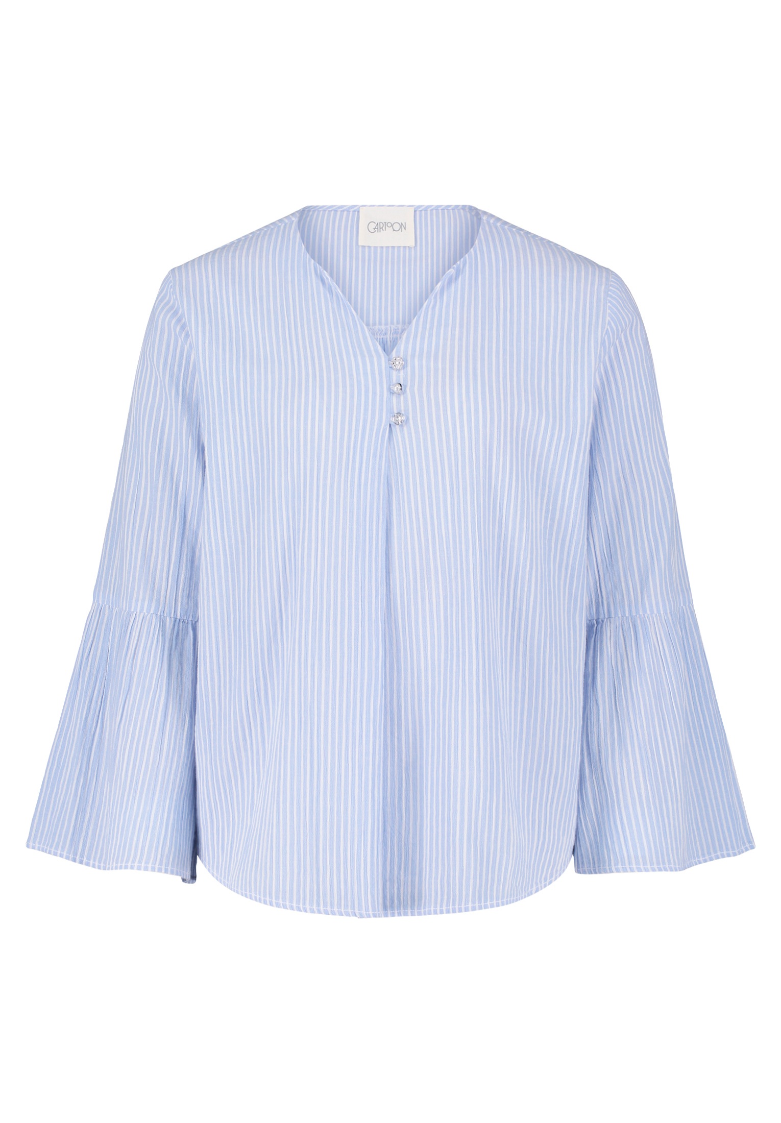 Cartoon Schlupfbluse "Damen mit Streifen" günstig online kaufen