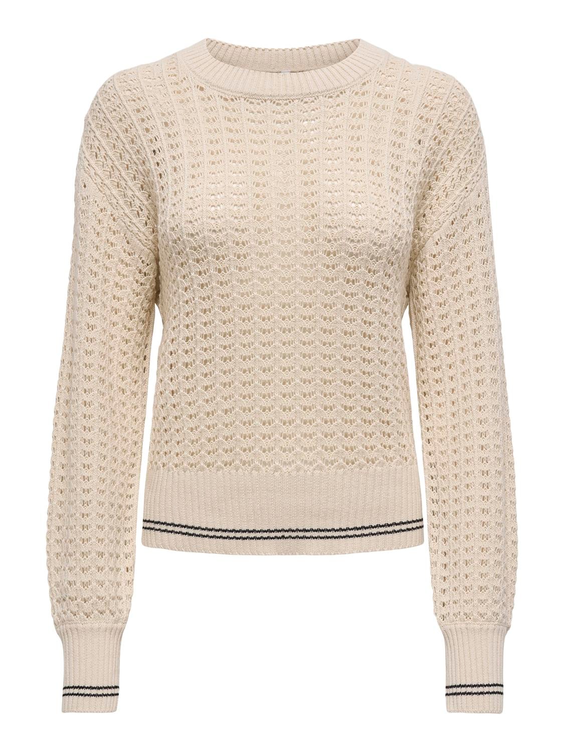 ONLY Strickpullover "ONLASA LS DETAIL O-NECK CC KNT" günstig online kaufen