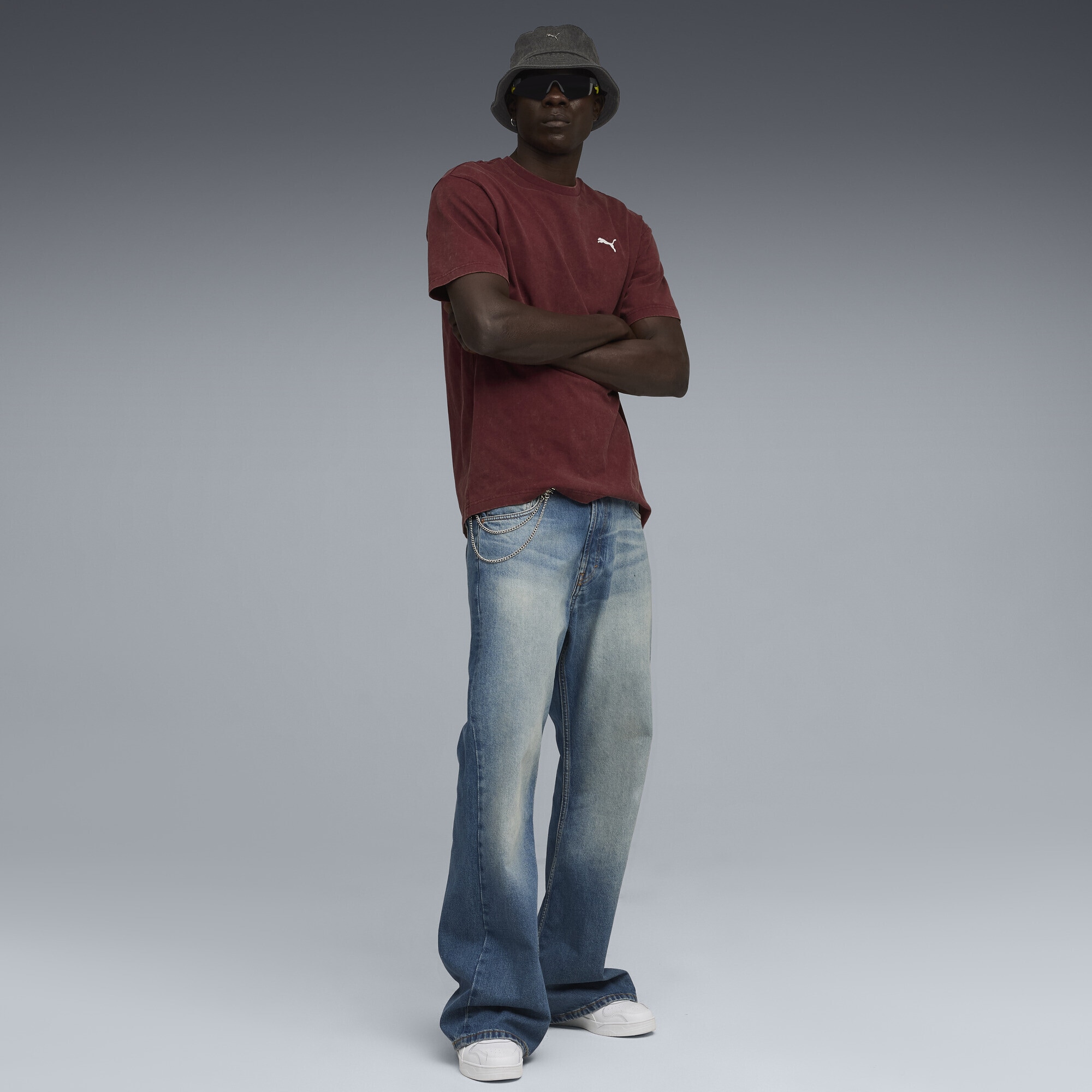PUMA T-Shirt »Essentials Elevated Relaxed Wash T-Shirt Herren«