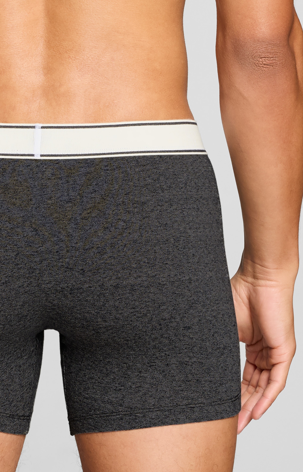Levi's® Boxer »LEVIS MEN VNTG HTR BOXER BRIEF 2P« 2er Pack,  ohne Eingriff, uni, meliert, Logo-Bund, elastisch
