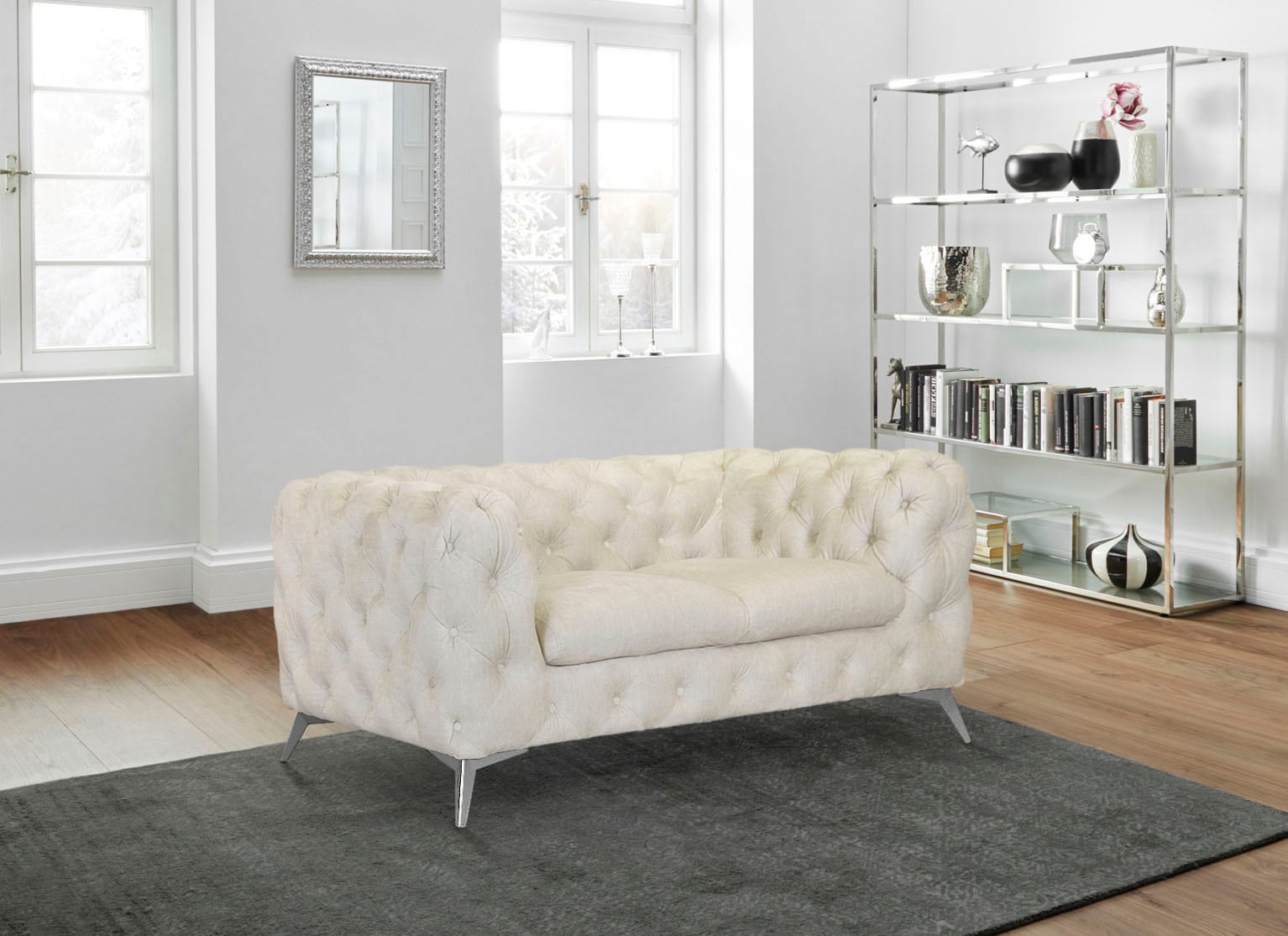 Home affaire Chesterfield-Sofa "Glynis" aufwändige Knopfheftung, moderne Ch günstig online kaufen