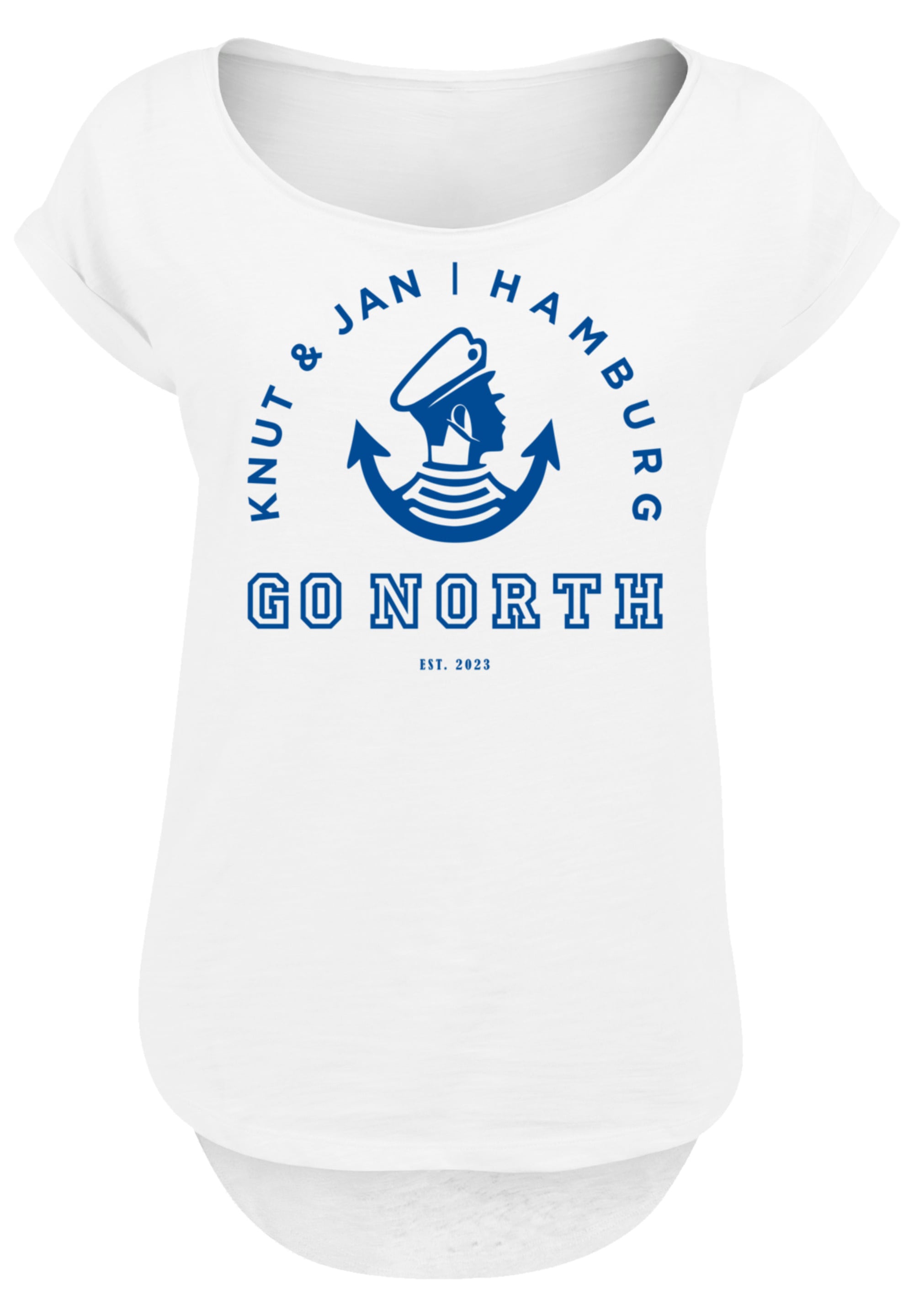 F4NT4STIC T-Shirt "Go North Knut Jan Hamburg Knut Jan Hamburg", Print günstig online kaufen