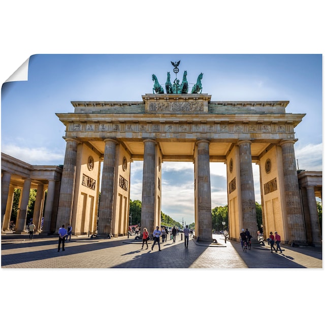 Artland Wandbild »Brandenburger Tor in Berlin«, Gebäude, (1 St.), als  Alubild, Leinwandbild, Wandaufkleber oder Poster in versch. Größen  bestellen | BAUR