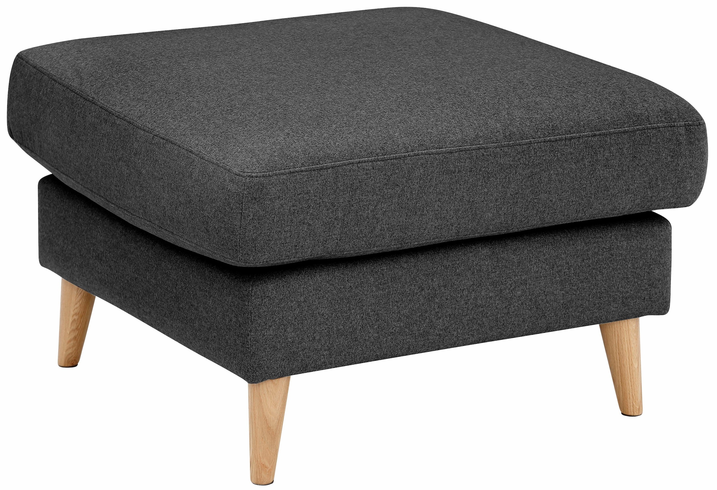 Home affaire Polsterhocker "MARSEILLE", Massivholzbeine Eiche, Landhausstil günstig online kaufen