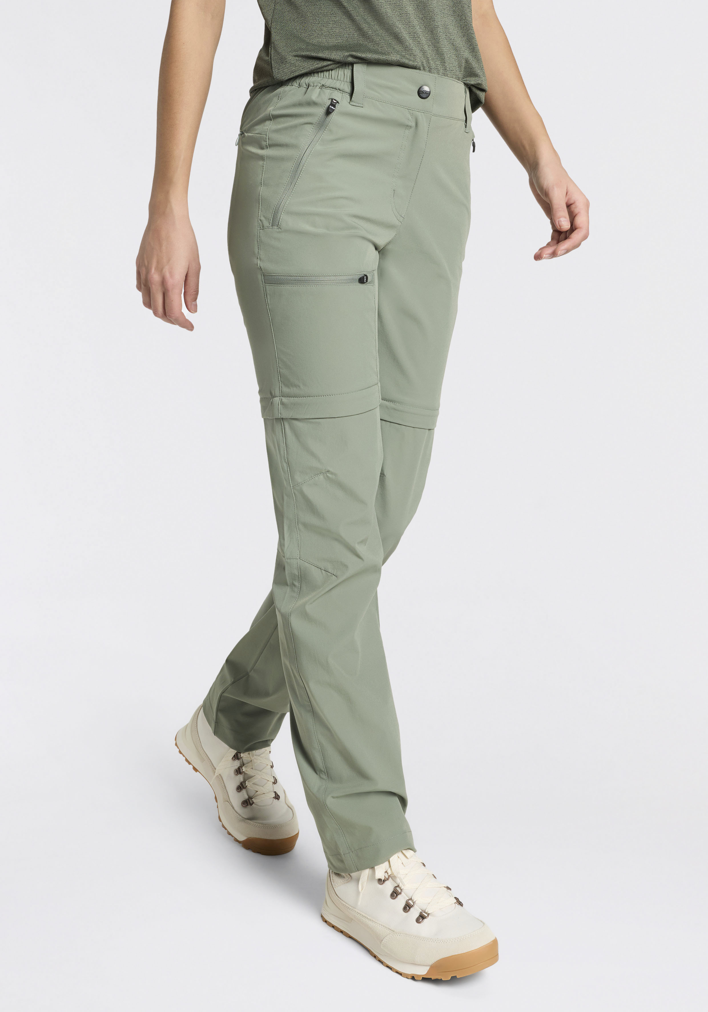 CMP "WOMAN ZIP OFF PANT" mit abnehmbaren Hosenbeinen, aus Polyamid und Elasthan