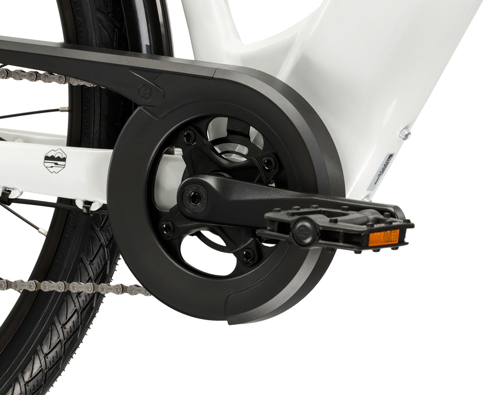 Kross »E-Trekkingbike Damen Trans Hybrid 1.0 28" weiß 8 Gänge« 8 Gang Shimano ACERA M3020 Schaltwerk Kettenschaltung Heckmotor 250 W