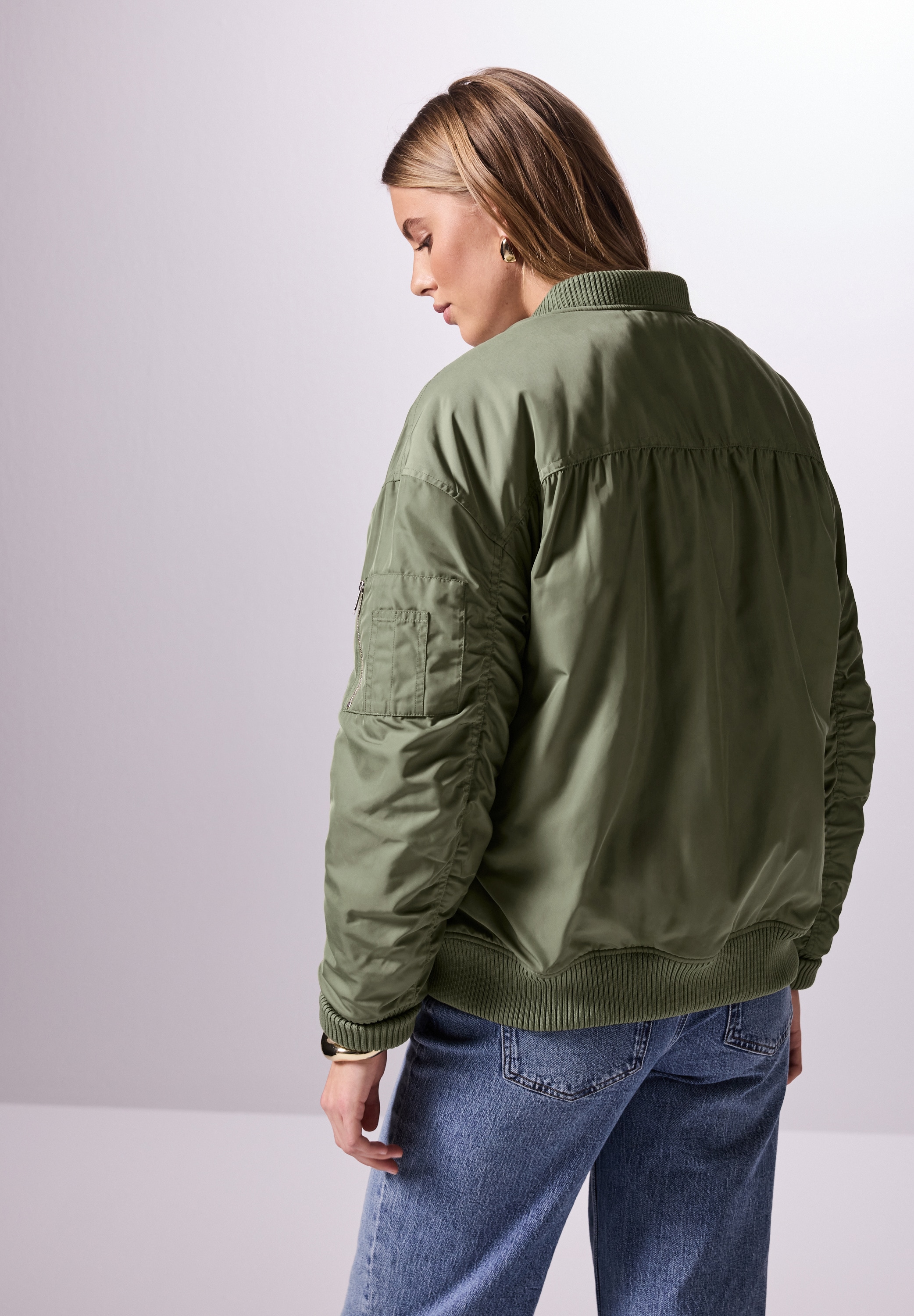 STREET ONE STUDIO Blouson, ohne Kapuze, mit Rundhalsausschnitt