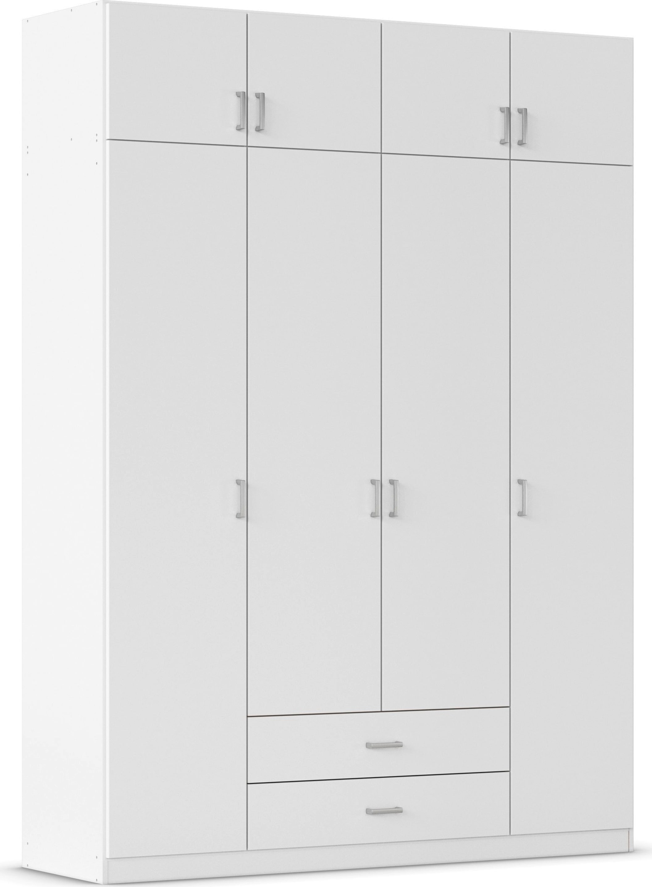 rauch 1100000002199 "Schrank Garderobe Wäscheschrank GAMMA in 4 Breiten 91-226 cm" 3 verschiedene Ausstattungen BASIC/CLASSIC/PREMIUM (inkl. SOFT-CLOSE), mit Schubladen und Schrankaufsatz, schlichtes Design MADE IN GERMANY