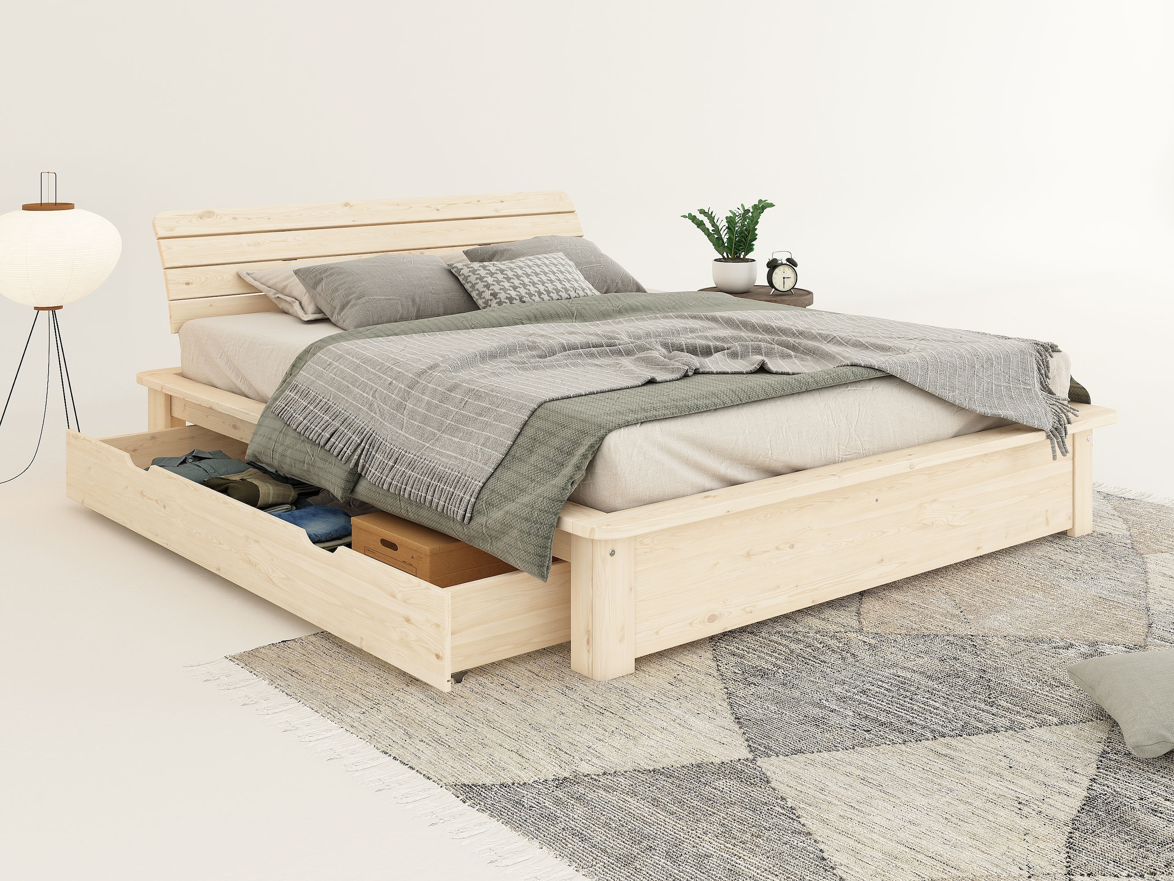 Home affaire Schubkasten »Antri« 1 Stk. tlg. passend zum Massivholzbett 'Antri', FSC® zertifiziertes Massivholz