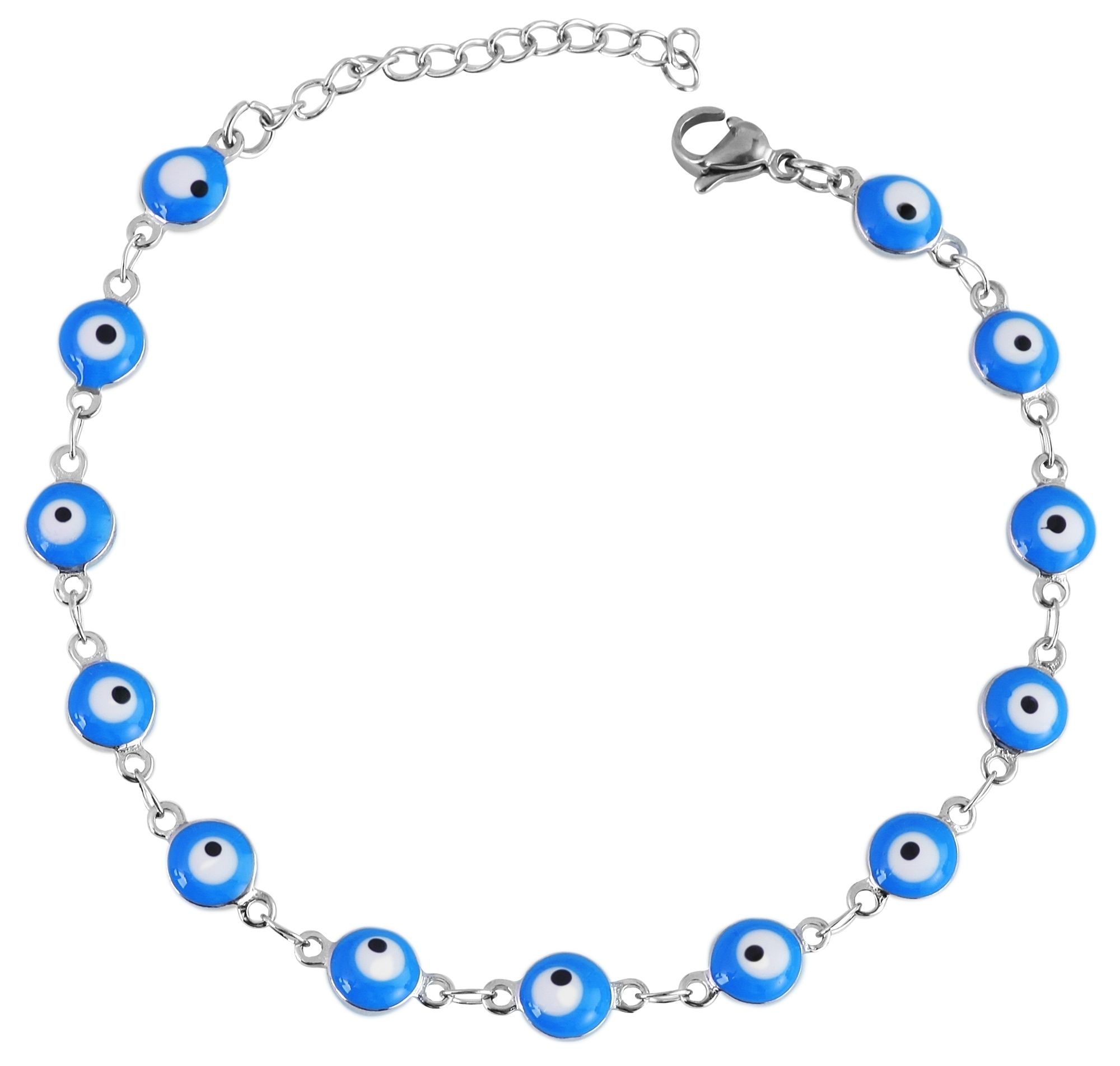 Adelia´s Gliederarmband »Damen Armband – Gliederarmband aus Edelstahl 17 cm« Geschenkidee: zeitlos und vielseitig