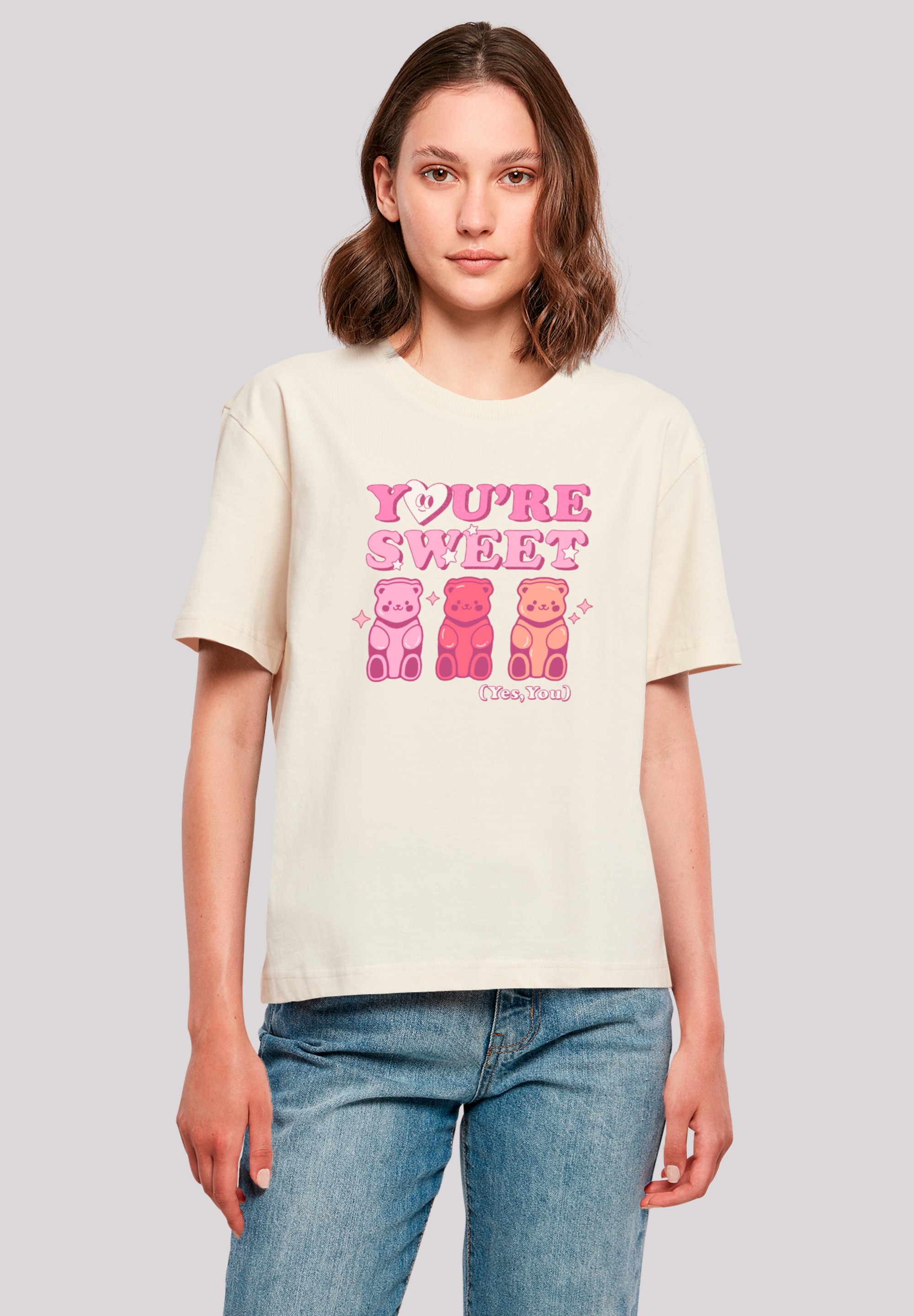 F4NT4STIC T-Shirt "Valentinstag Youre Sweet Gummy Bears", Premium Qualität günstig online kaufen