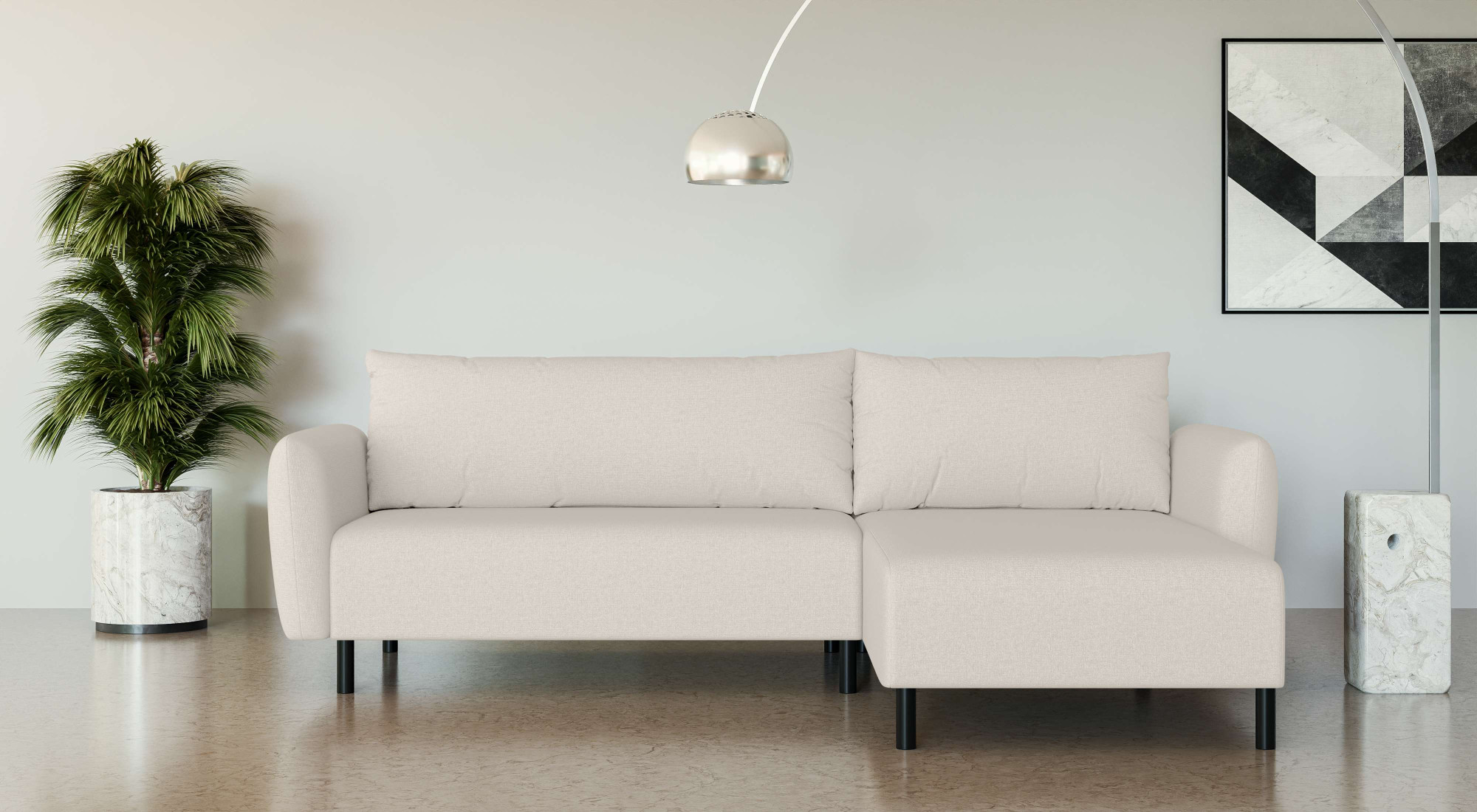 Home affaire Ecksofa "Glandine" L-Form