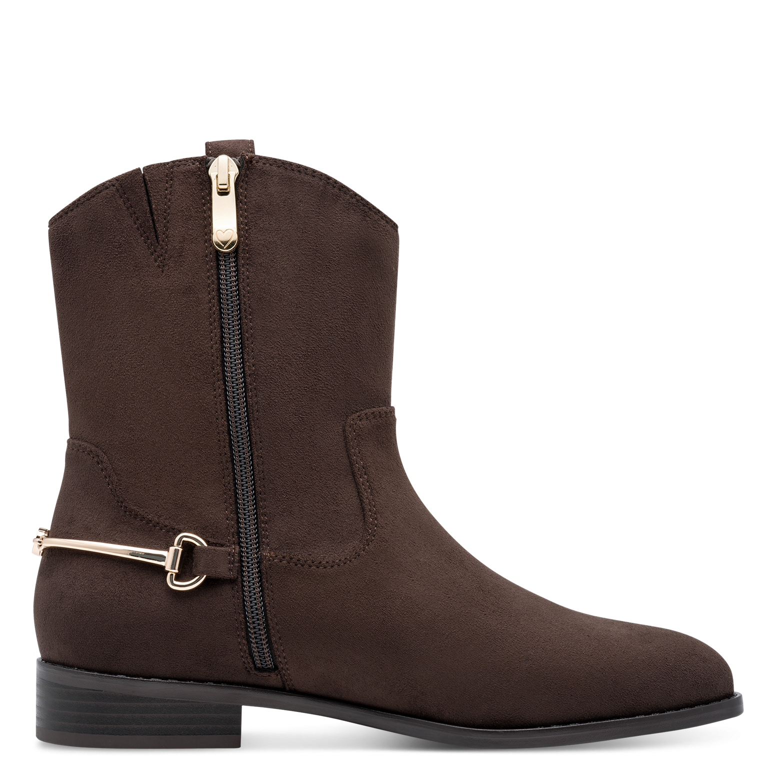 MARCO TOZZI Westernstiefelette  Ankle Boots, Cowboy Stiefel mit modischem Fersenschmuck