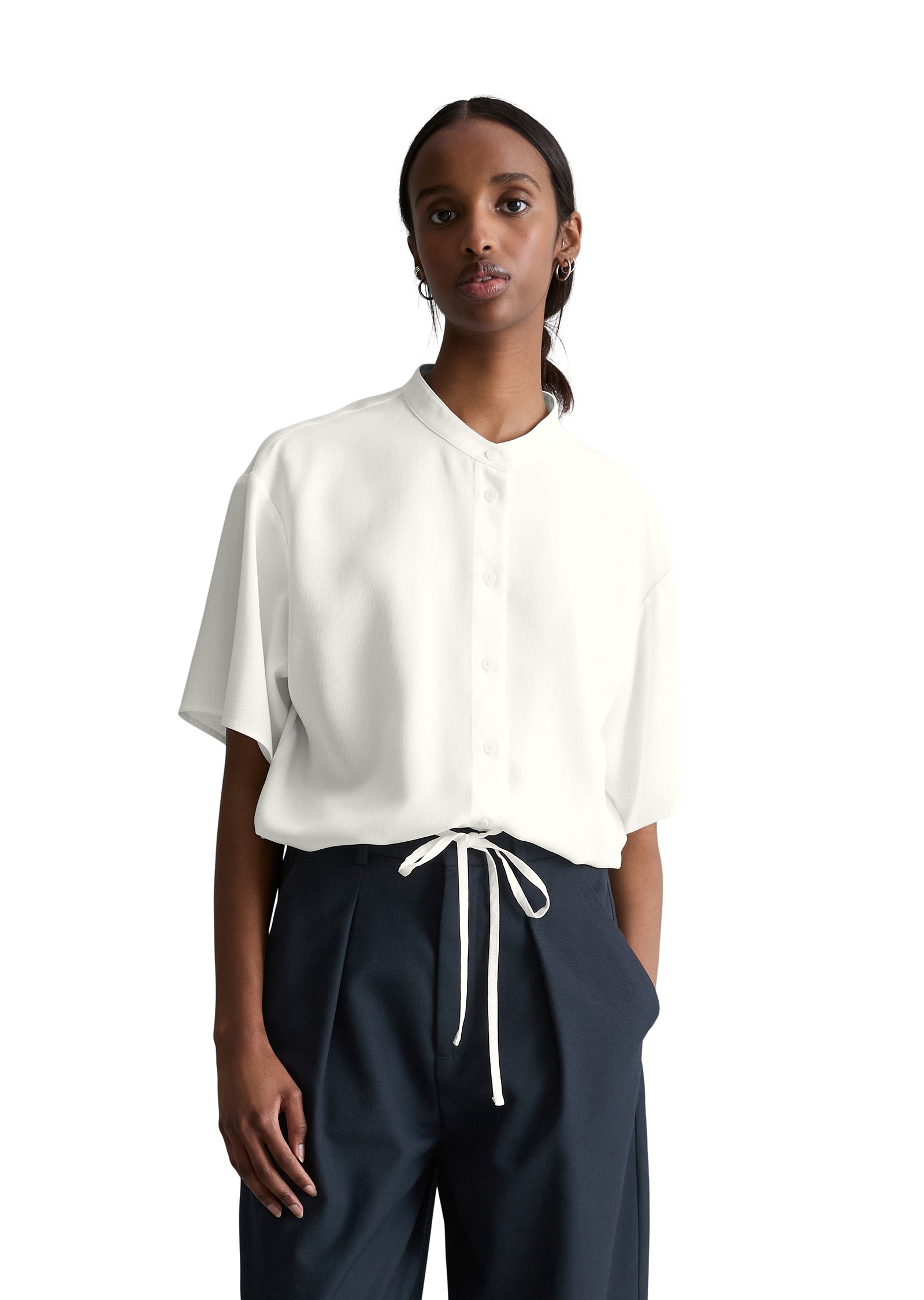 Marc OPolo DENIM Kurzarmbluse "aus TENCEL™ Lyocell" günstig online kaufen