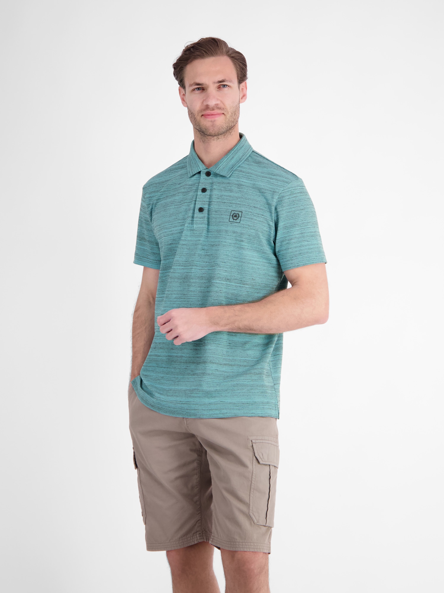 LERROS Poloshirt »Polo aus leichtem Baumwollmischgewebe mit griffiger Haptik«