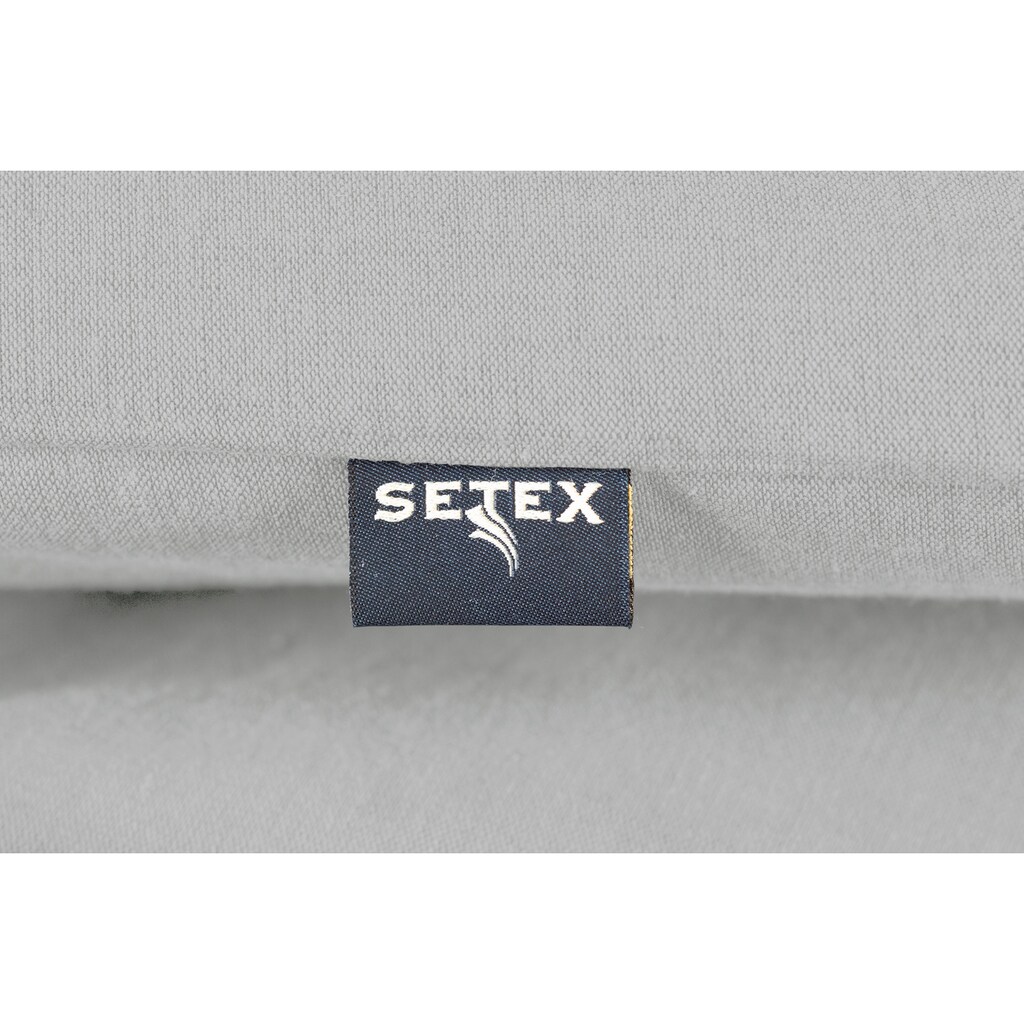 SETEX Bettwäsche »Setex Halbleinen«, (3 tlg.)