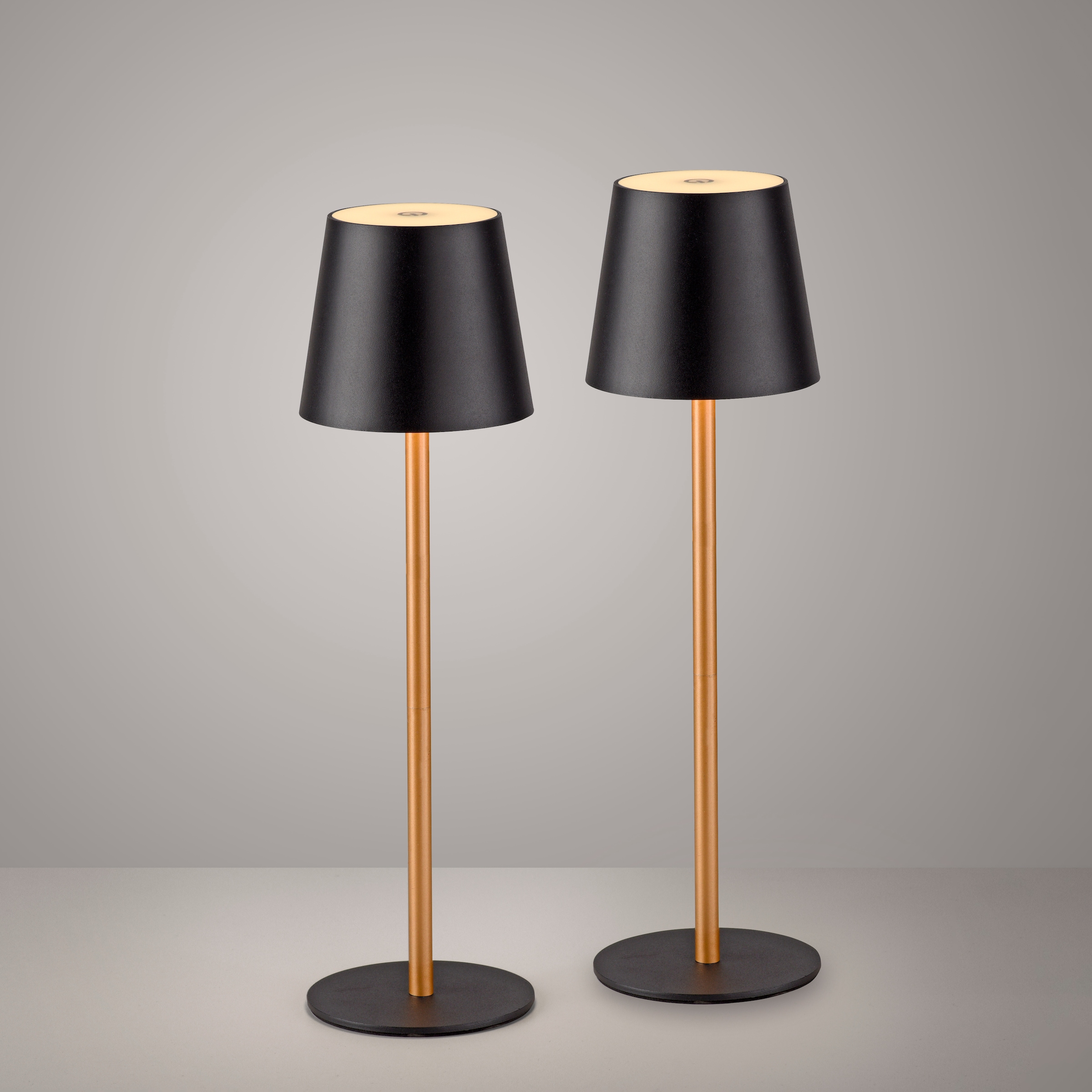 JUST LIGHT LED Tischleuchte »EURIA, 2er Set« LED-Board 2 Stk. Warmweiß LED Akku Tischlampe