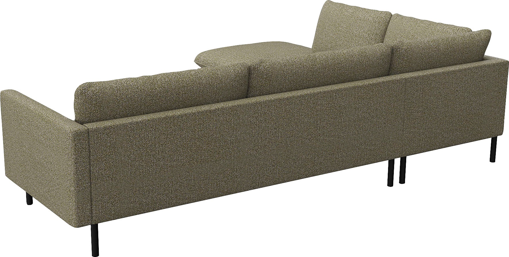 FLEXLUX Ecksofa »Bolzano, elegant und bequem, L-Form«, Sitzaufbau mit Kaltschaum & Stahl-Wellen, lose Sitz -& Rückenkissen