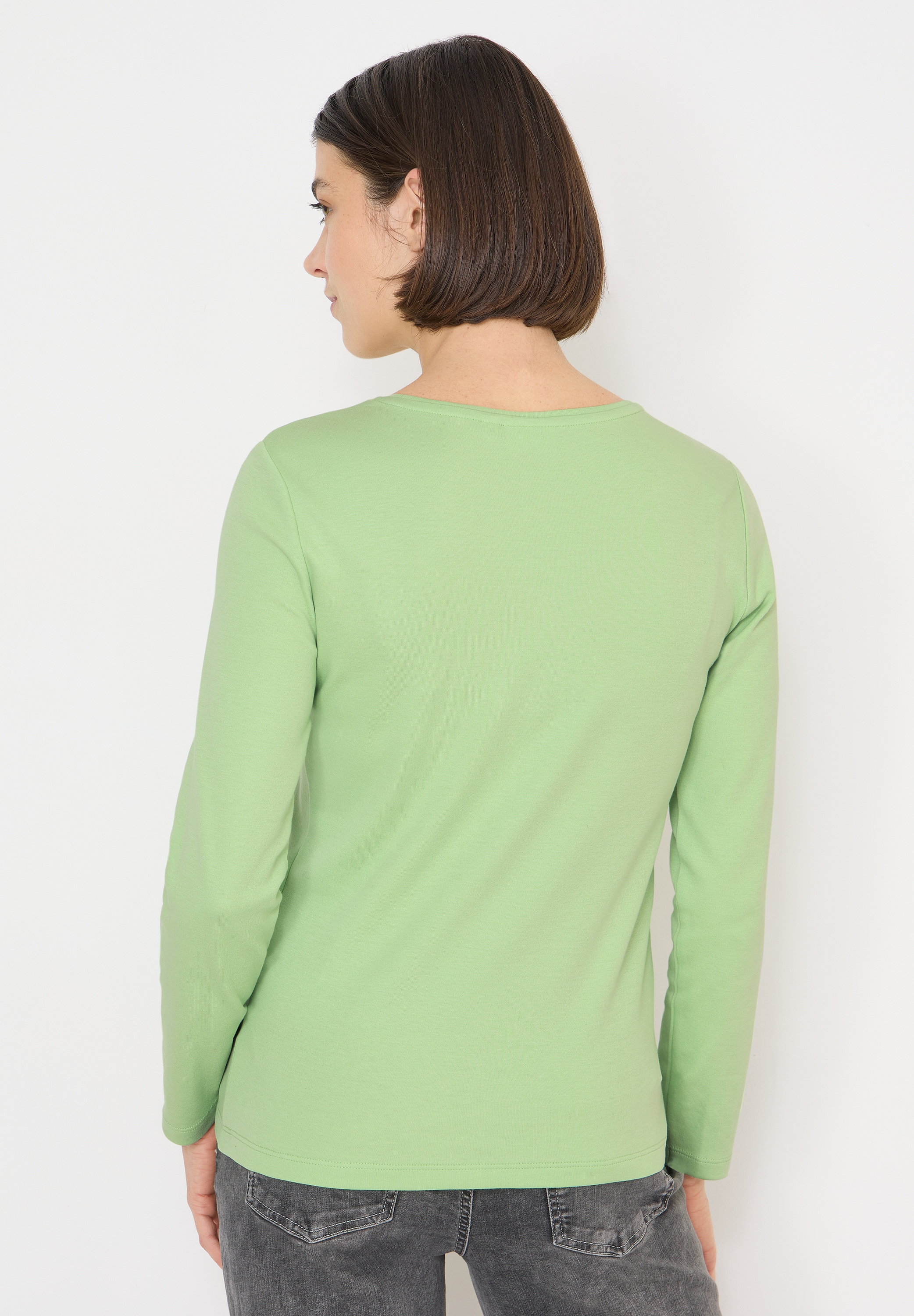 Cecil Langarmshirt aus reiner Baumwolle