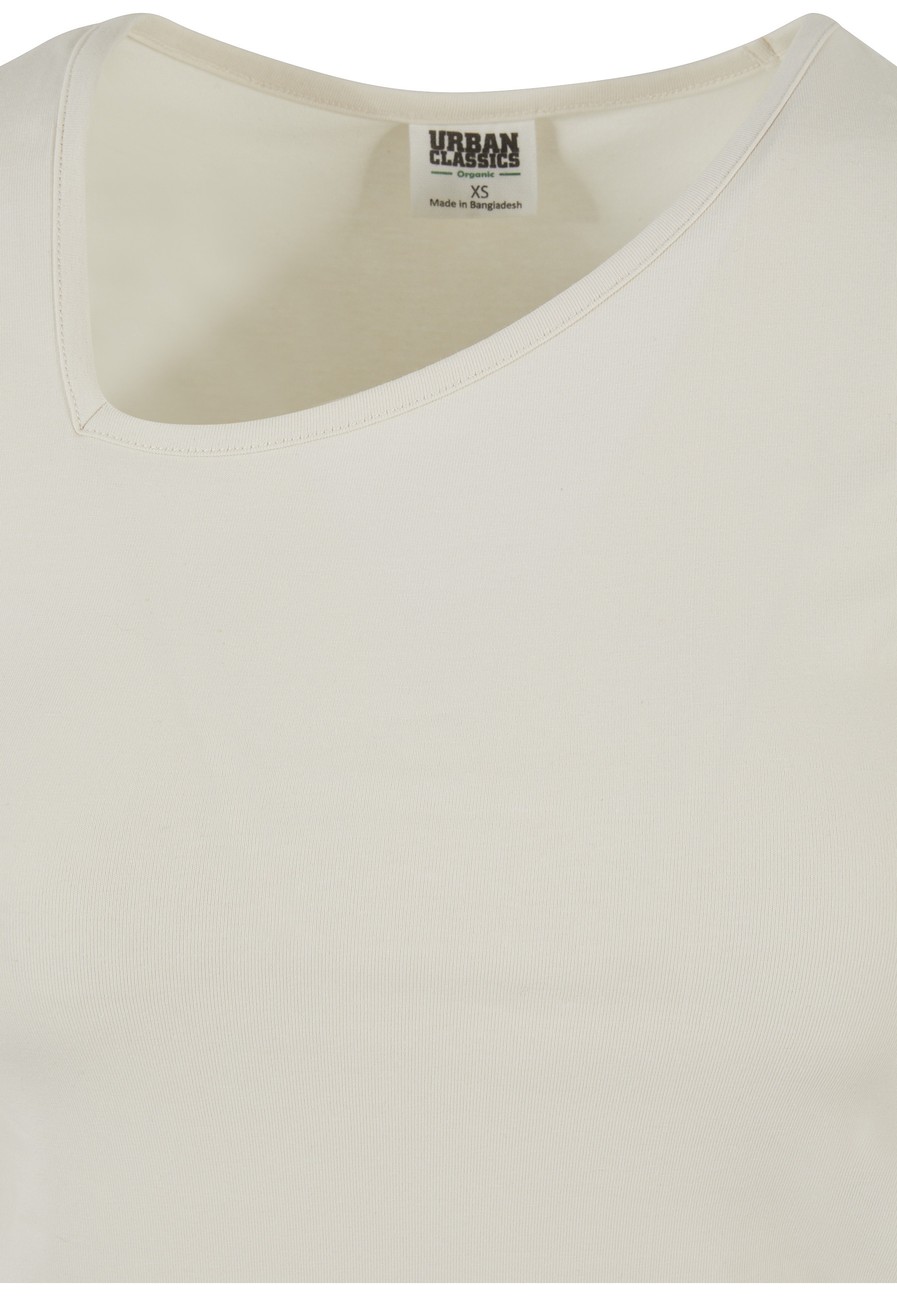 URBAN CLASSICS T-Shirt »Urban Classics Damen Ladies Organic Asymmetric Neckline Tee« 1 Stk.