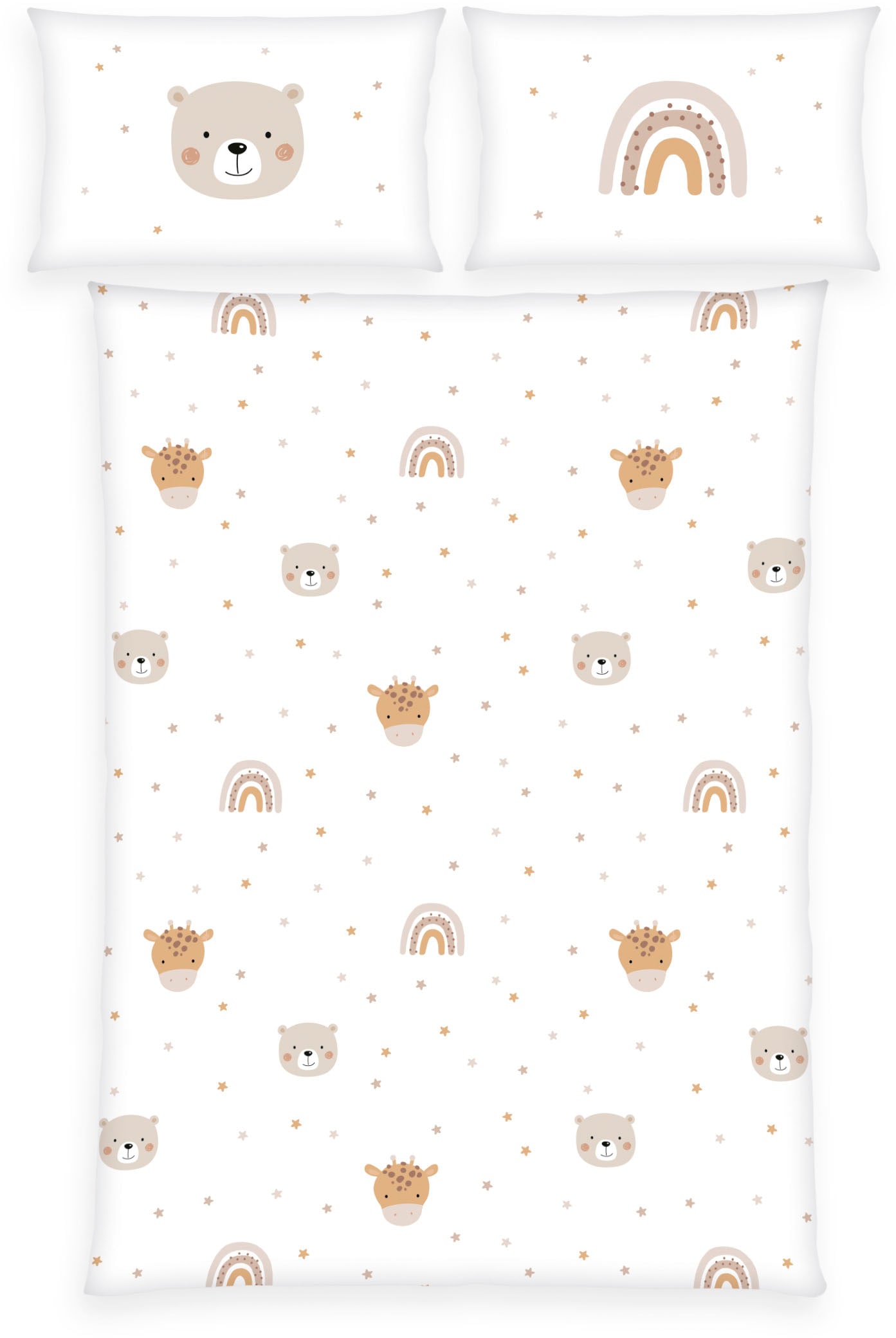 Baby Best Babybettwäsche "Little Friends" 2 Stk. tlg. mit liebevollem Motiv günstig online kaufen